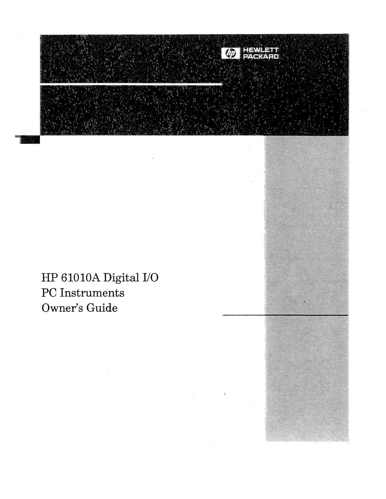 HP (Hewlett-Packard) 61010A User Manual