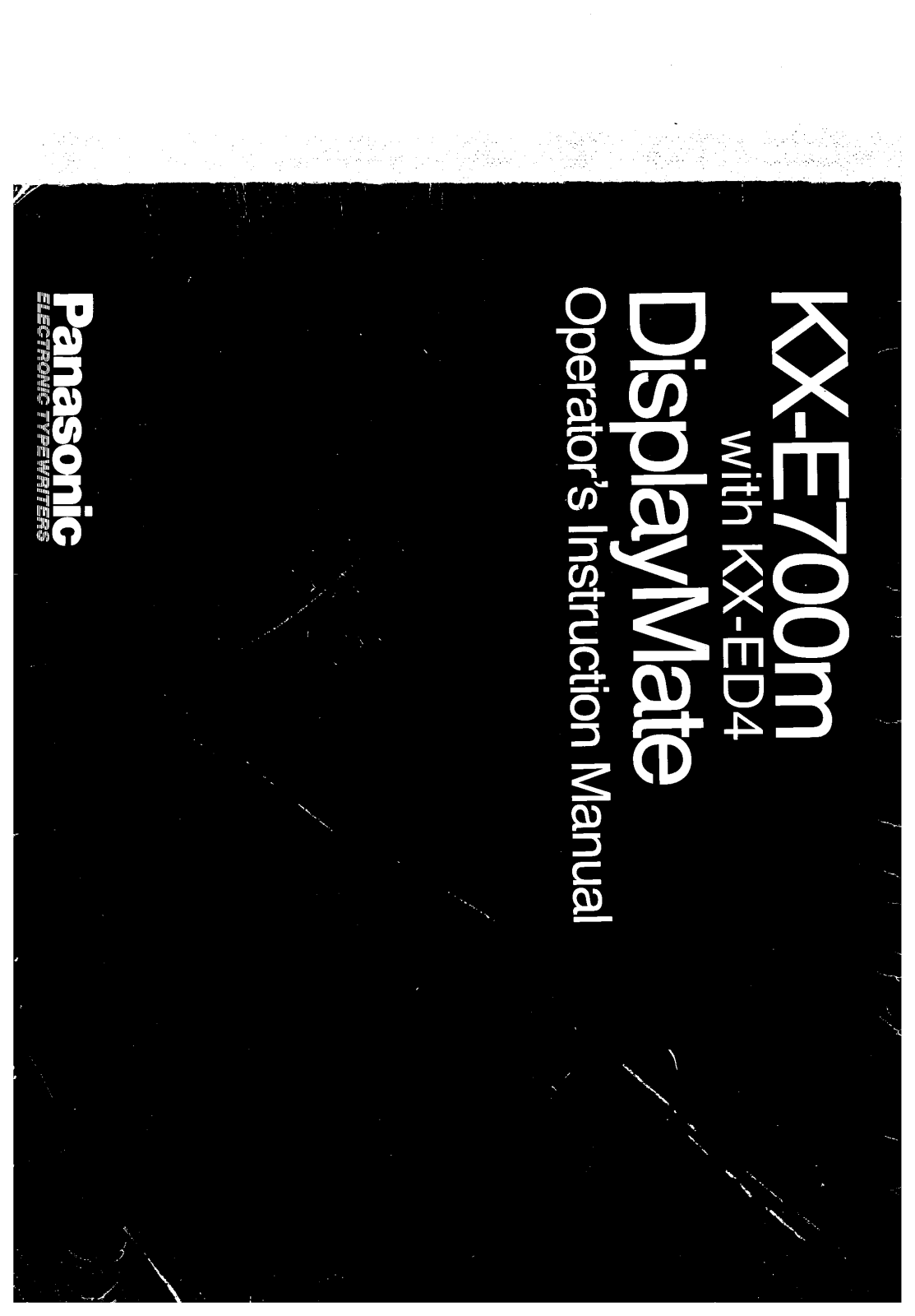 PANASONIC KX-E 700 M User Guide