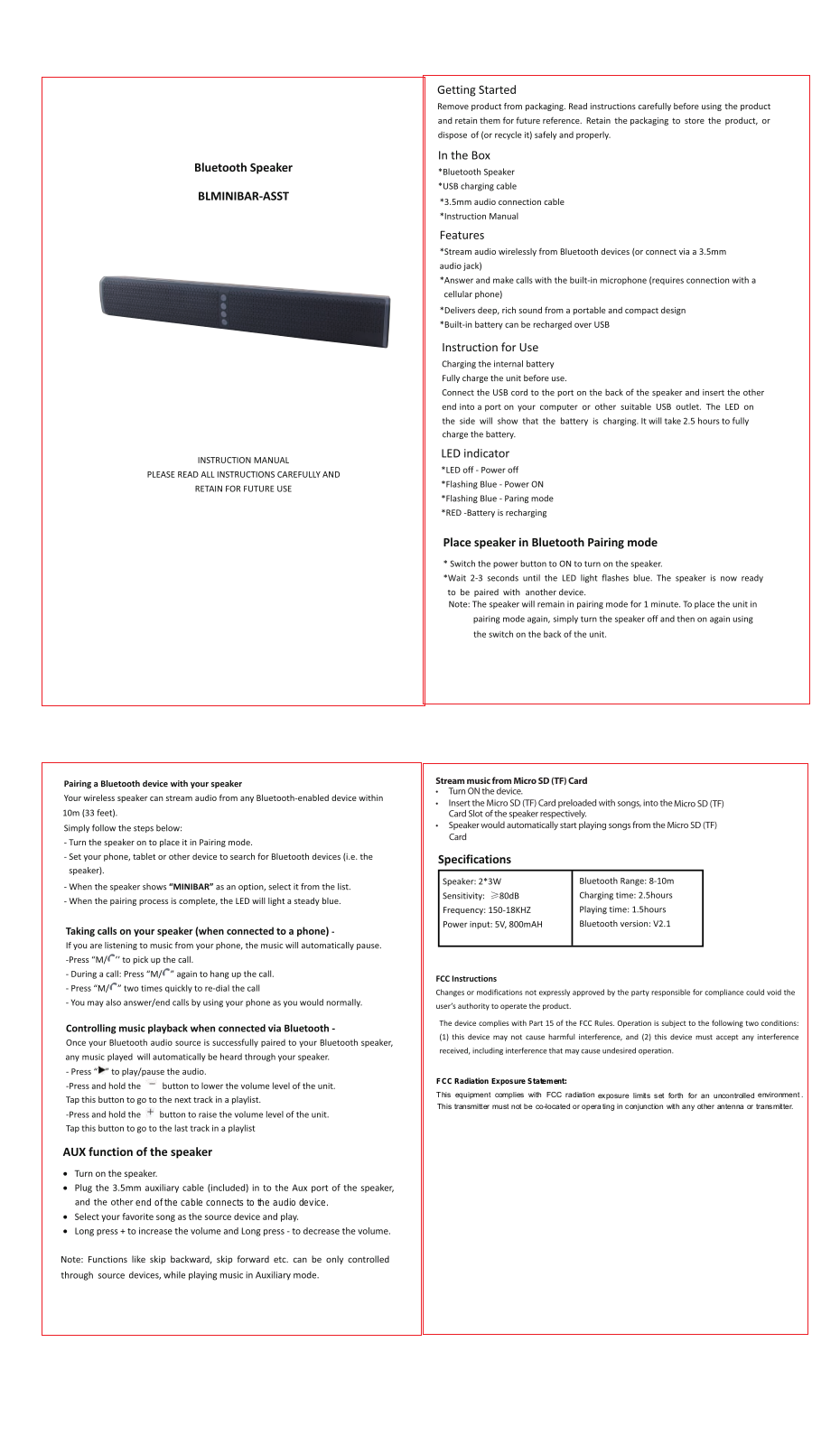 Eurosun 5B533BT User Manual