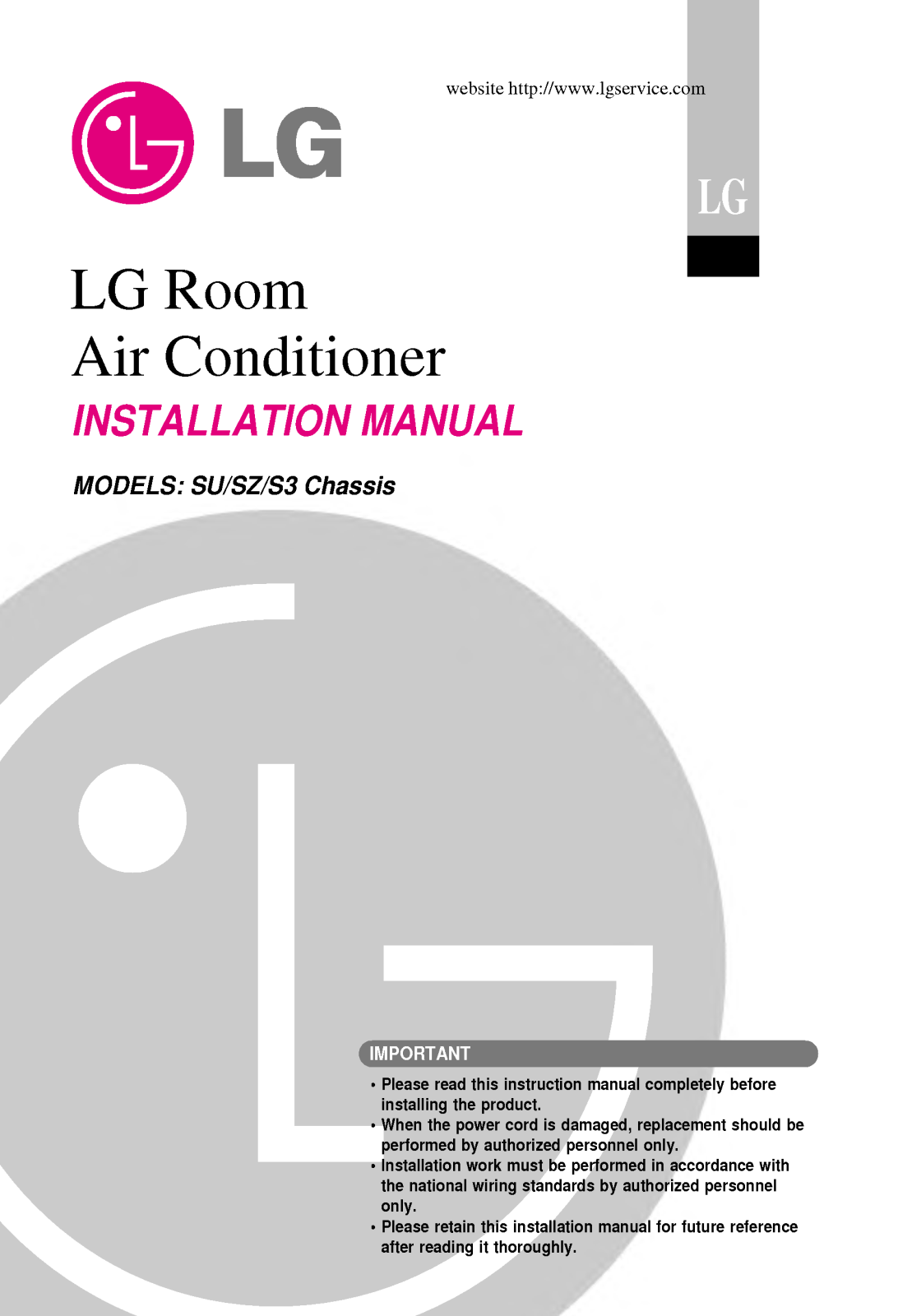 LG LS-H2463CM0 User Manual