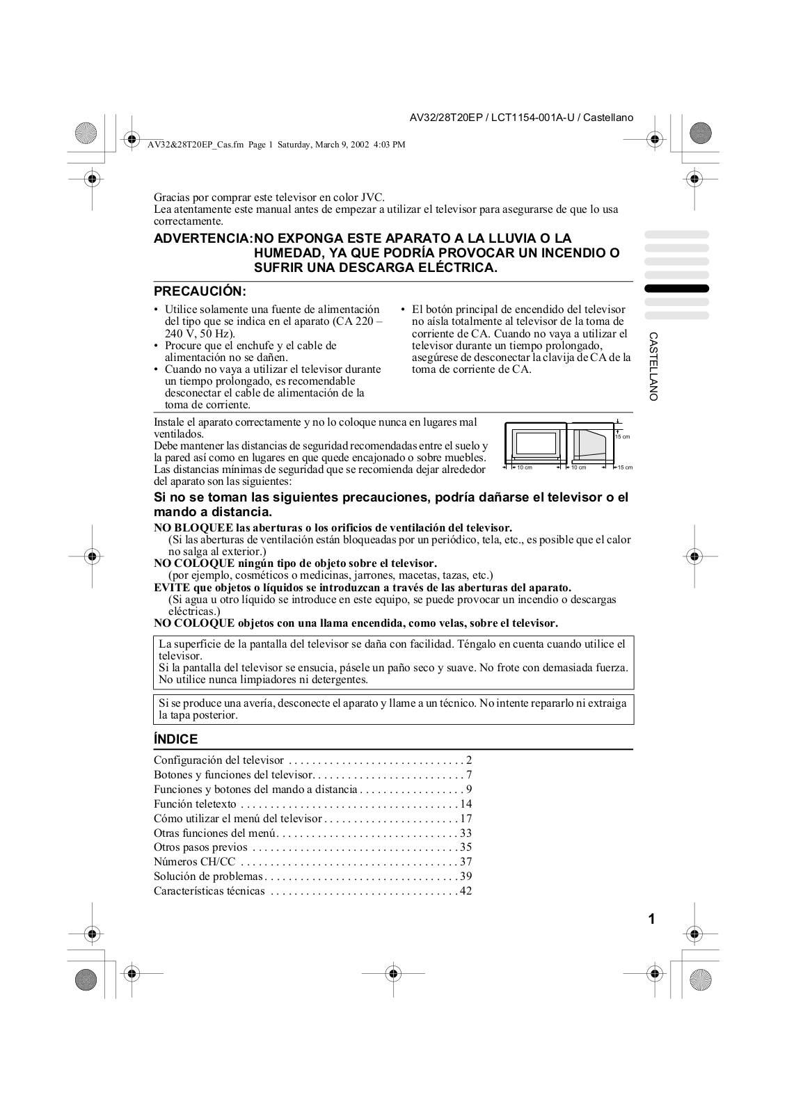 Jvc AV32T20EP, AV28T20EP User Manual