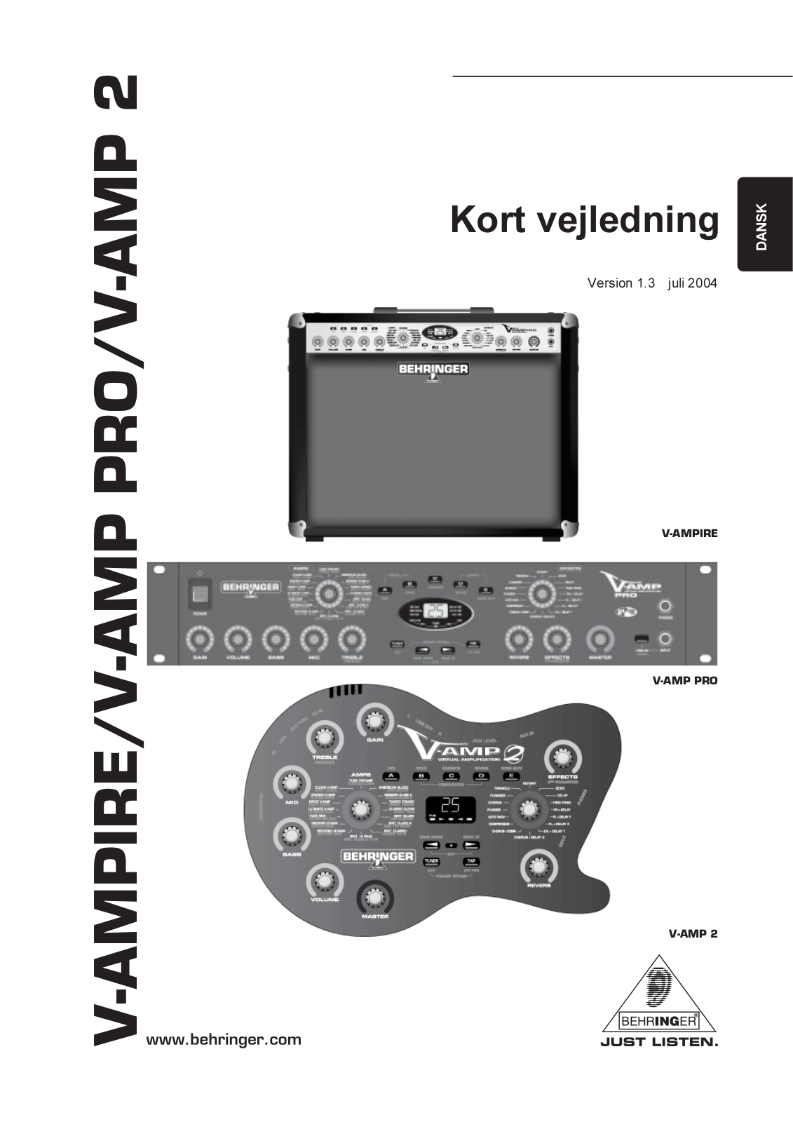 Behringer V-AMPIRE User Manual