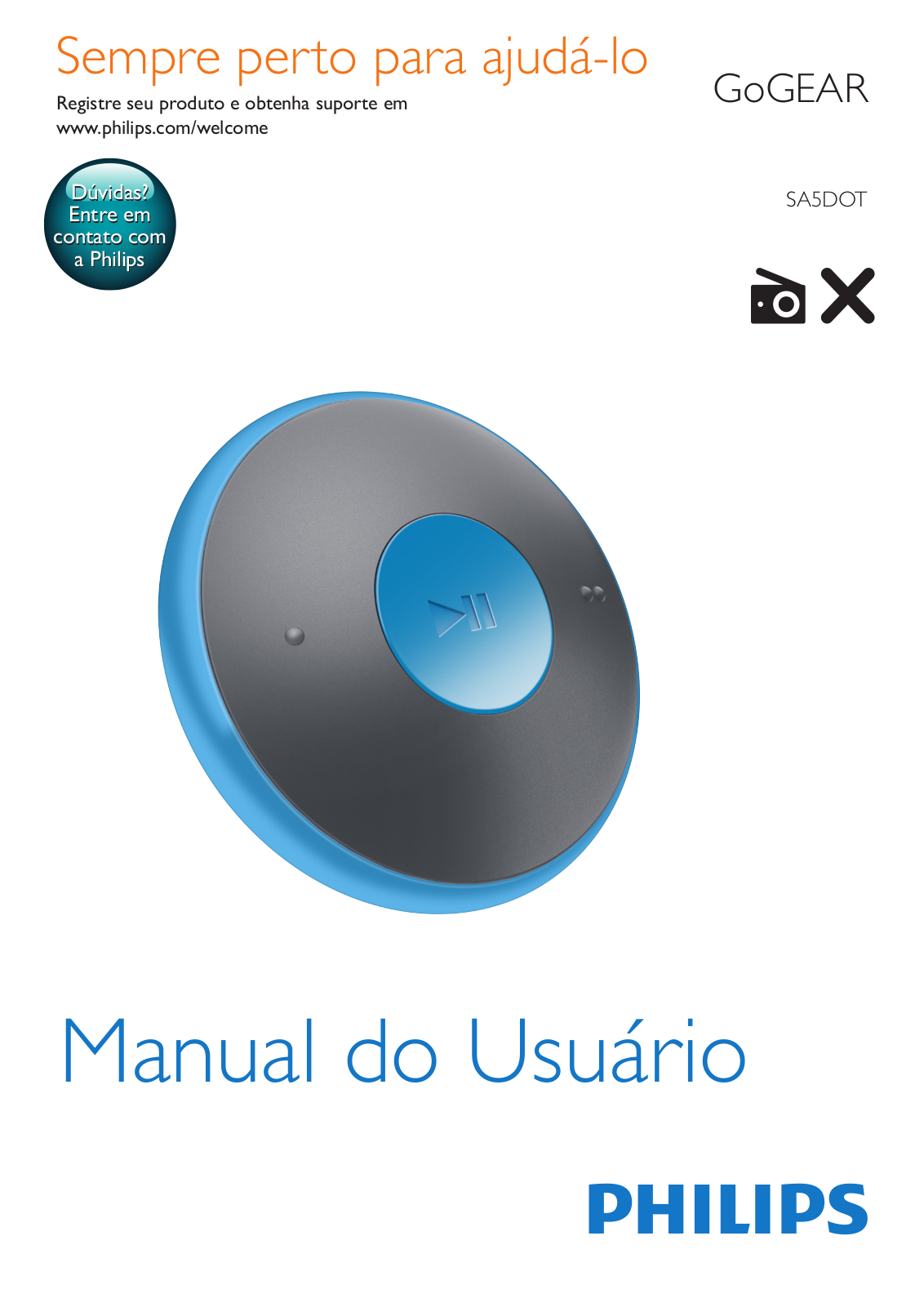 Philips SA5DOT04KNS/97, SA5DOT04ONS/97 user manual