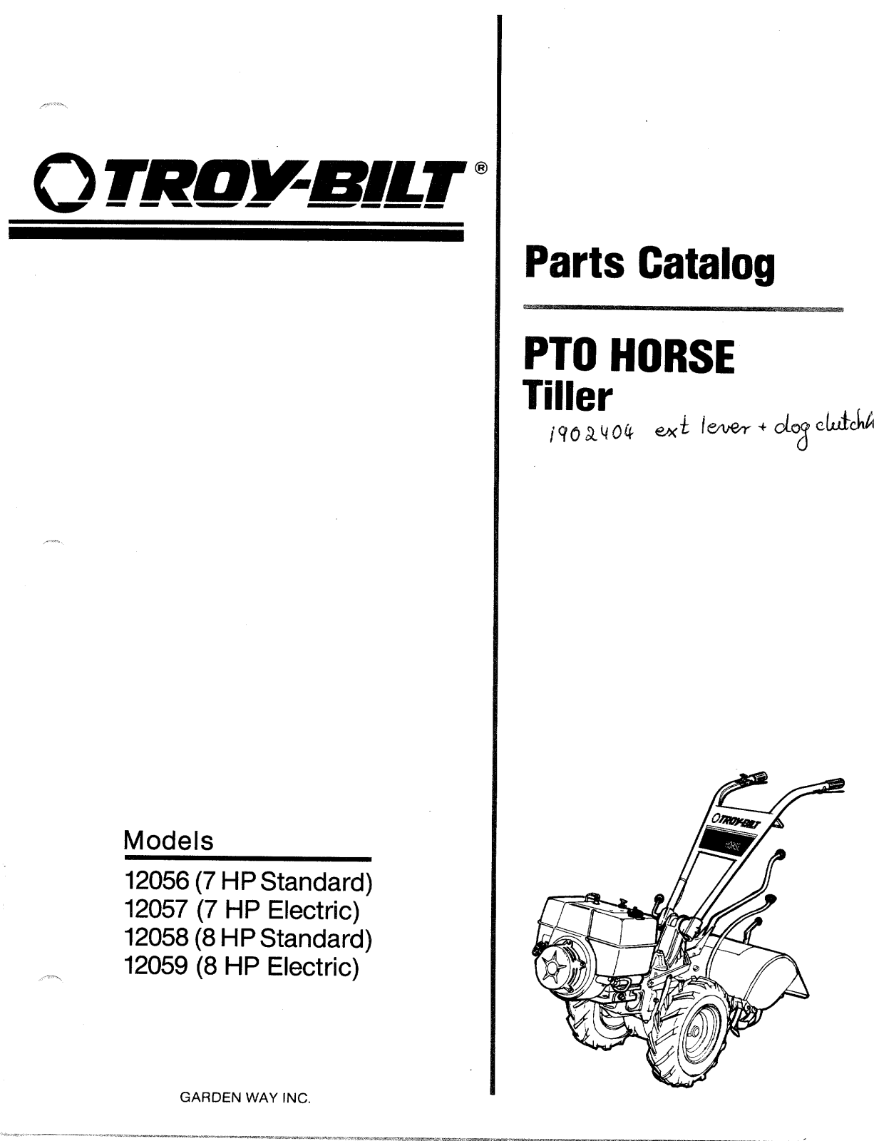 Troy-Bilt 12056-7HP User Manual