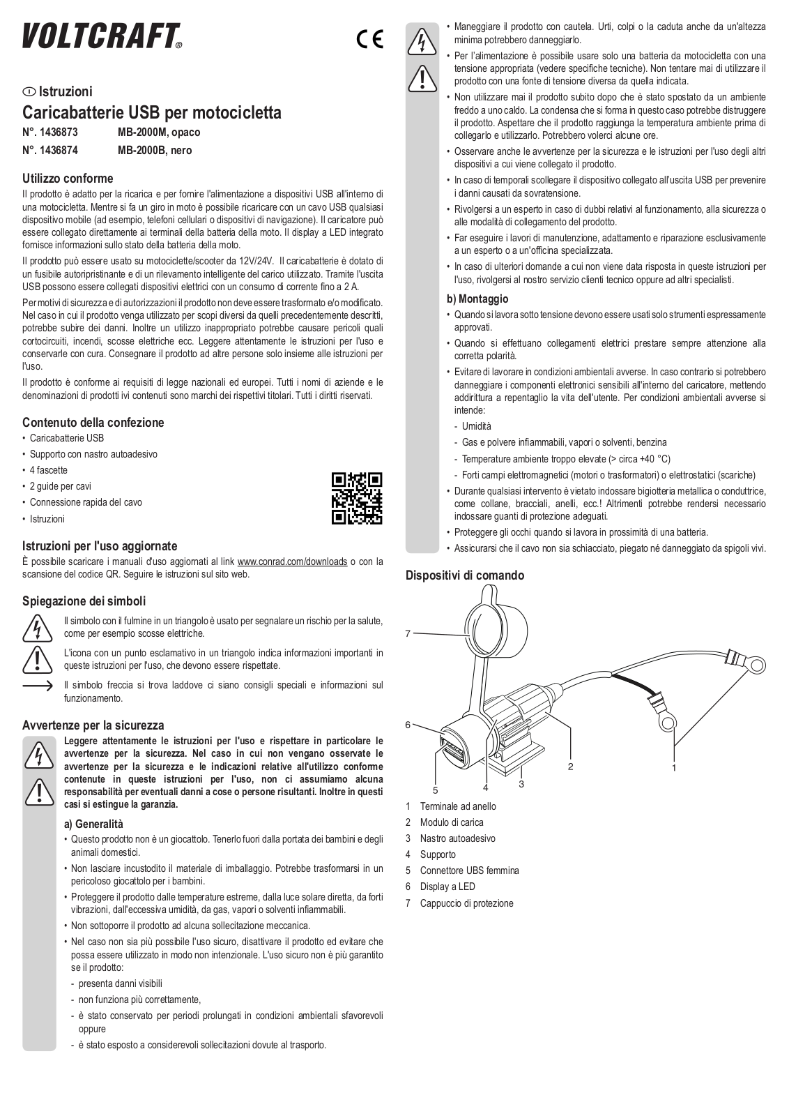 VOLTCRAFT MB-2000M, MB-2000B Operation Manual