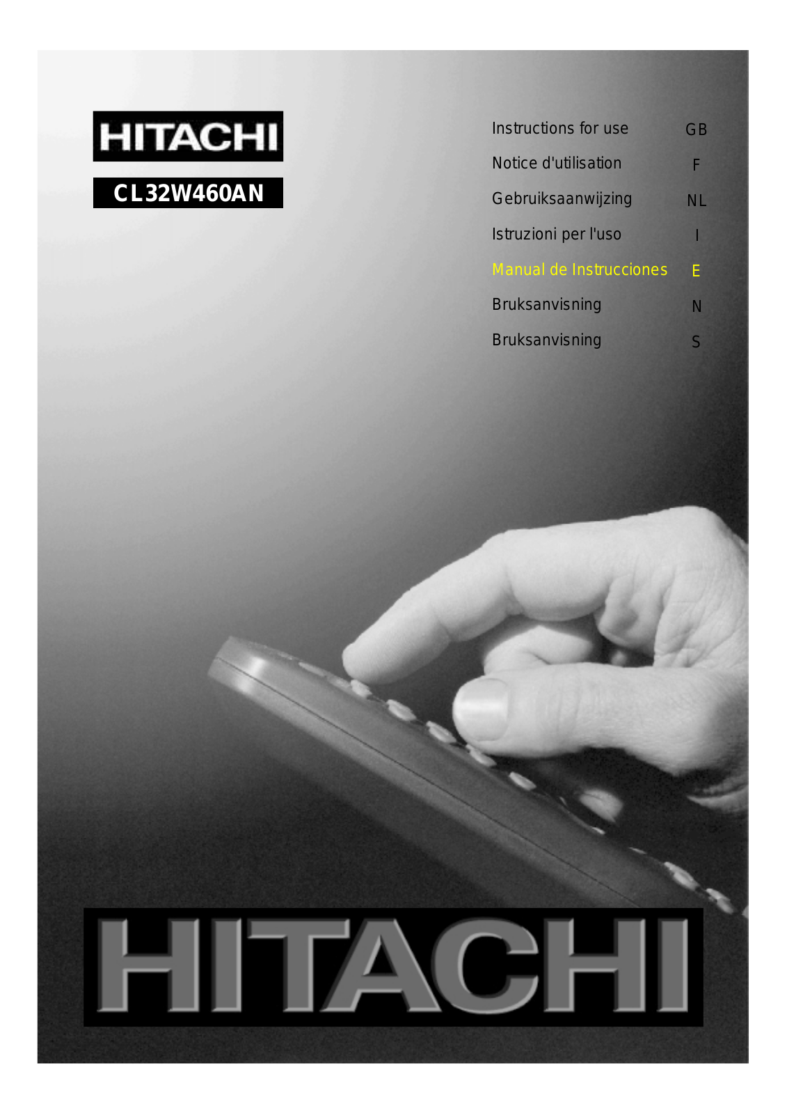 Hitachi CL32W460AN User Manual