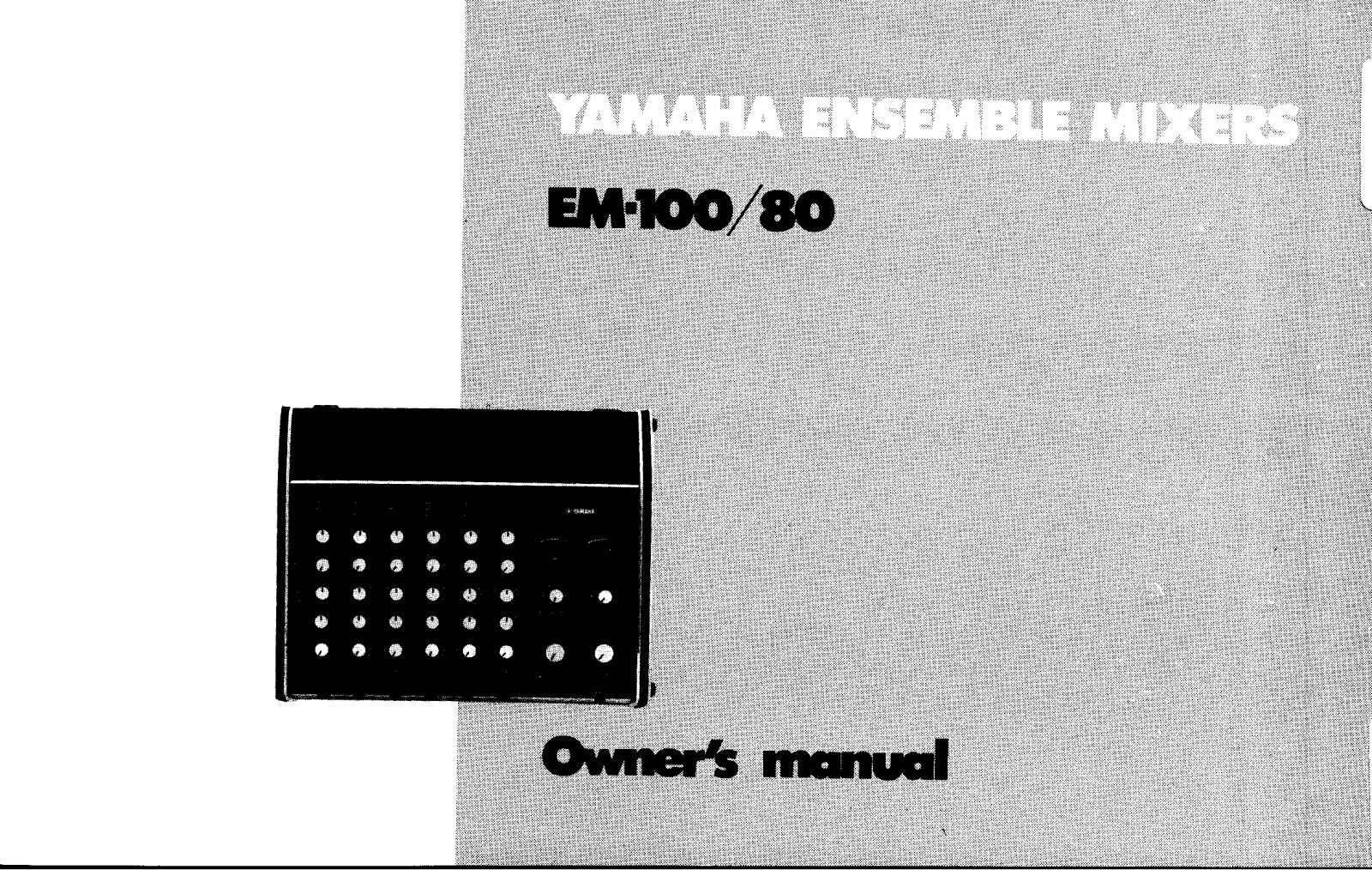 YAMAHA EM-100, EM-80 User Manual