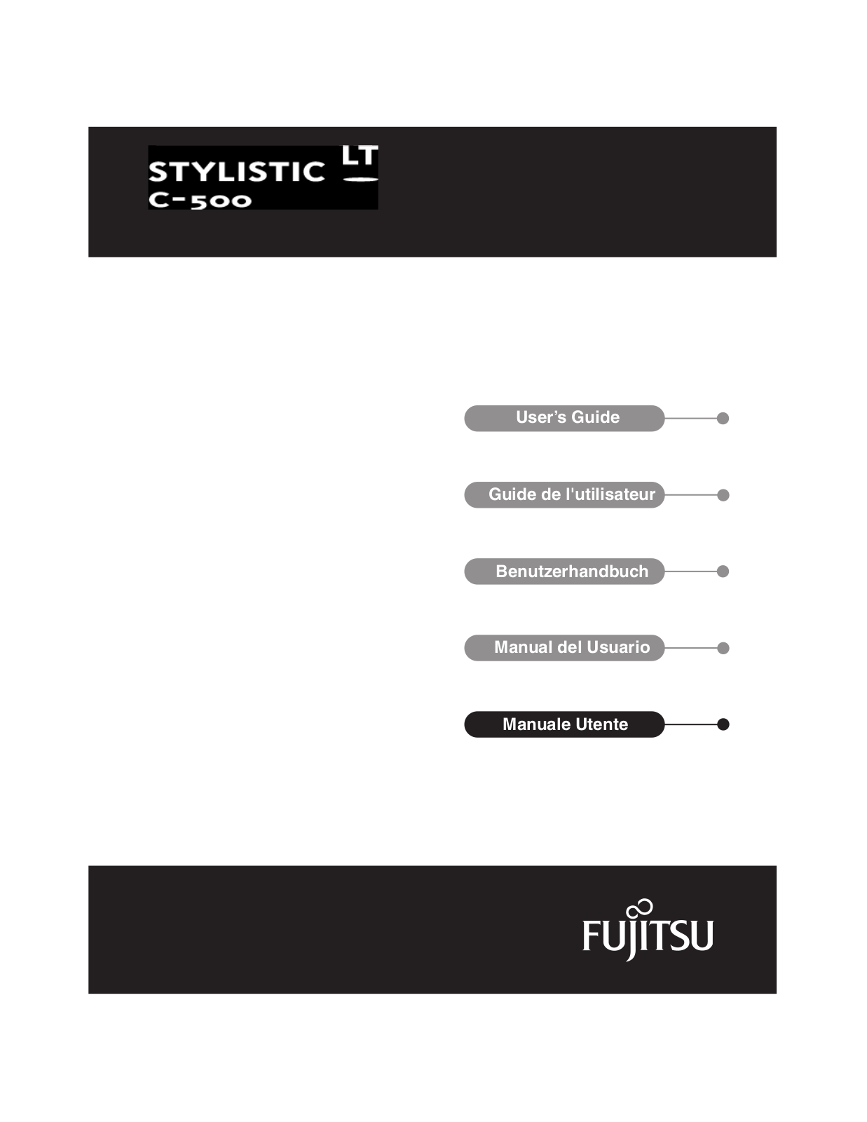 Fujitsu Stylistic LT C-500 User Guide