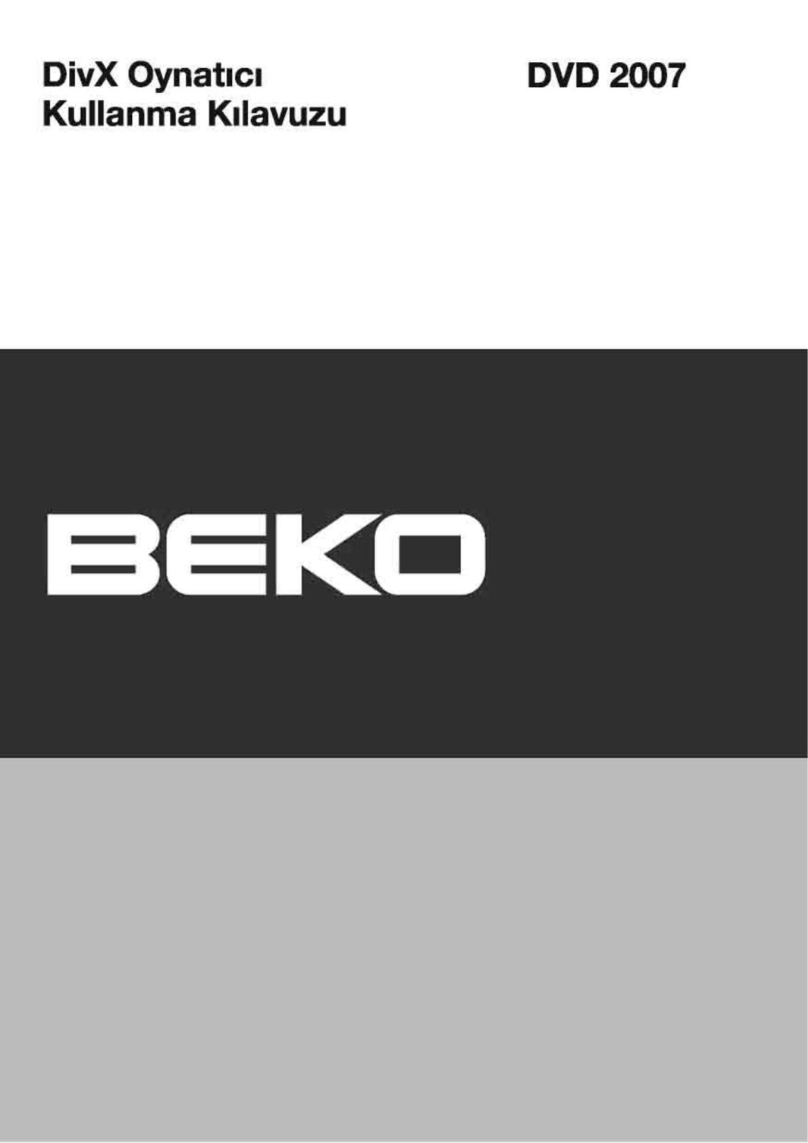 Beko DVD 2007 User Manual