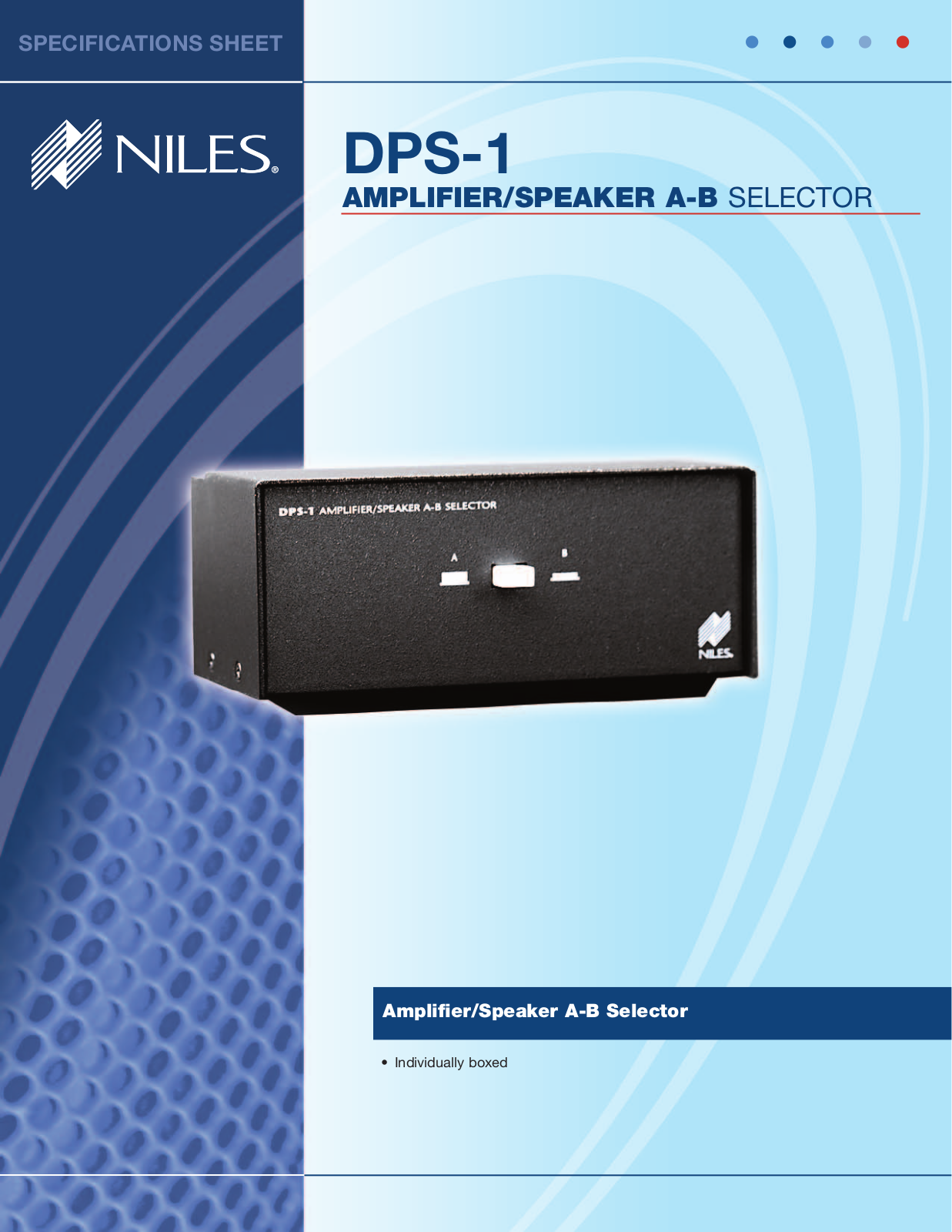 Niles Audio DPS-1 User Manual