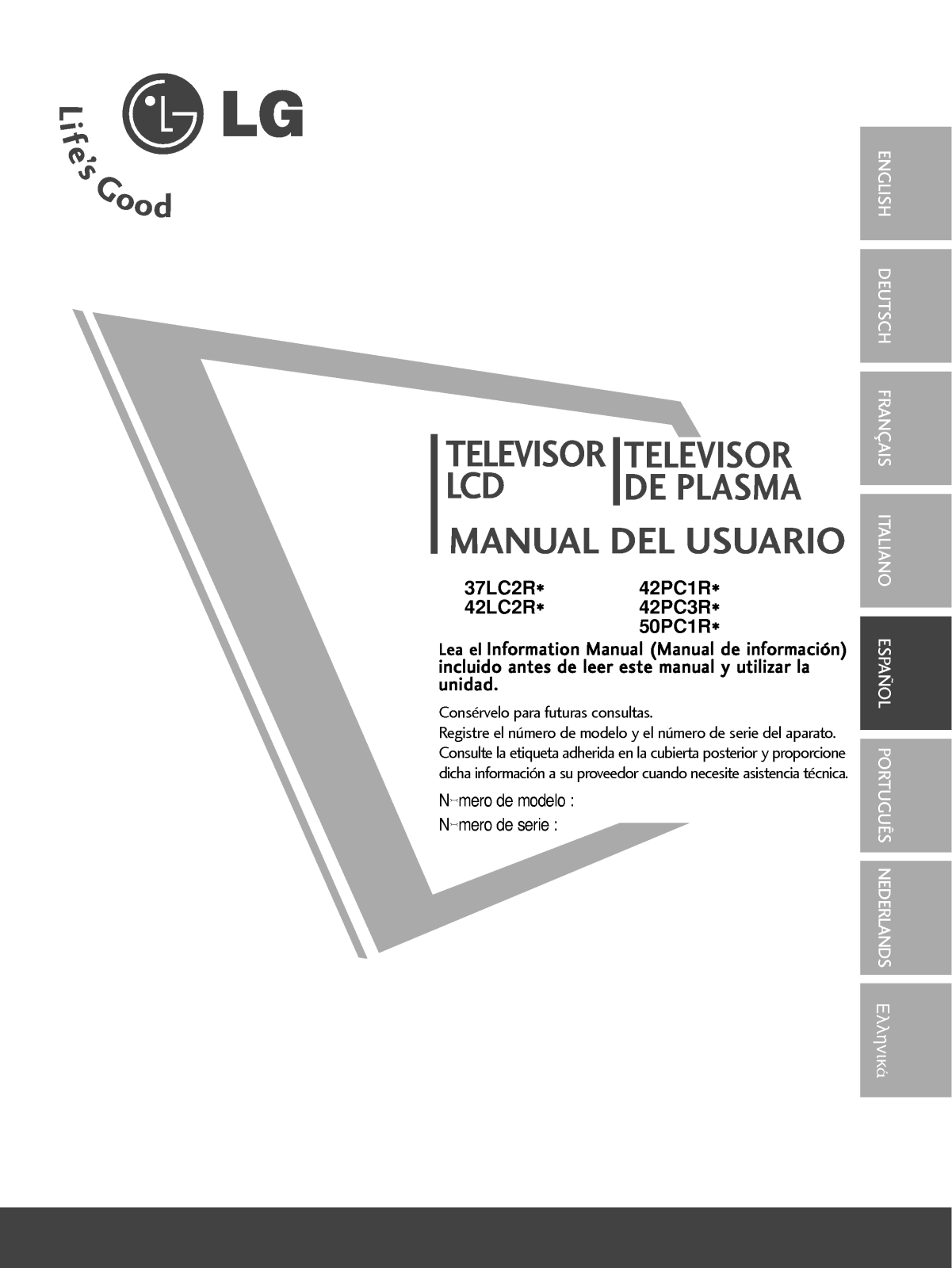 Lg 37LC2R User Manual