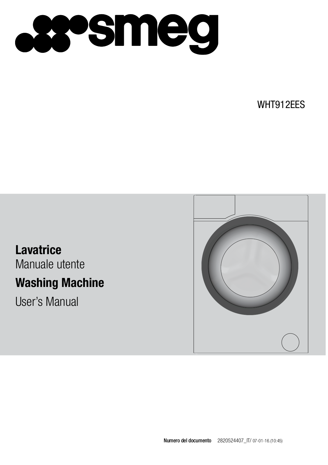 Smeg WHT912EES User Manual