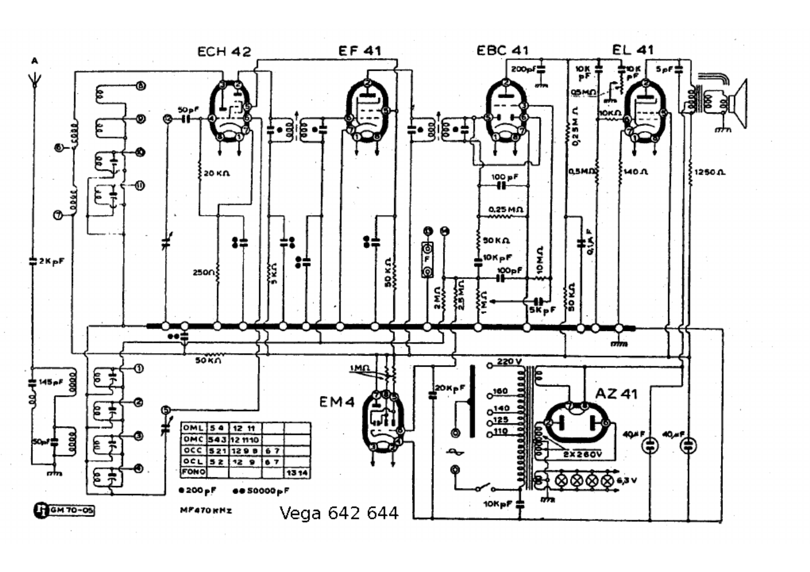 Vega 642644 schematic