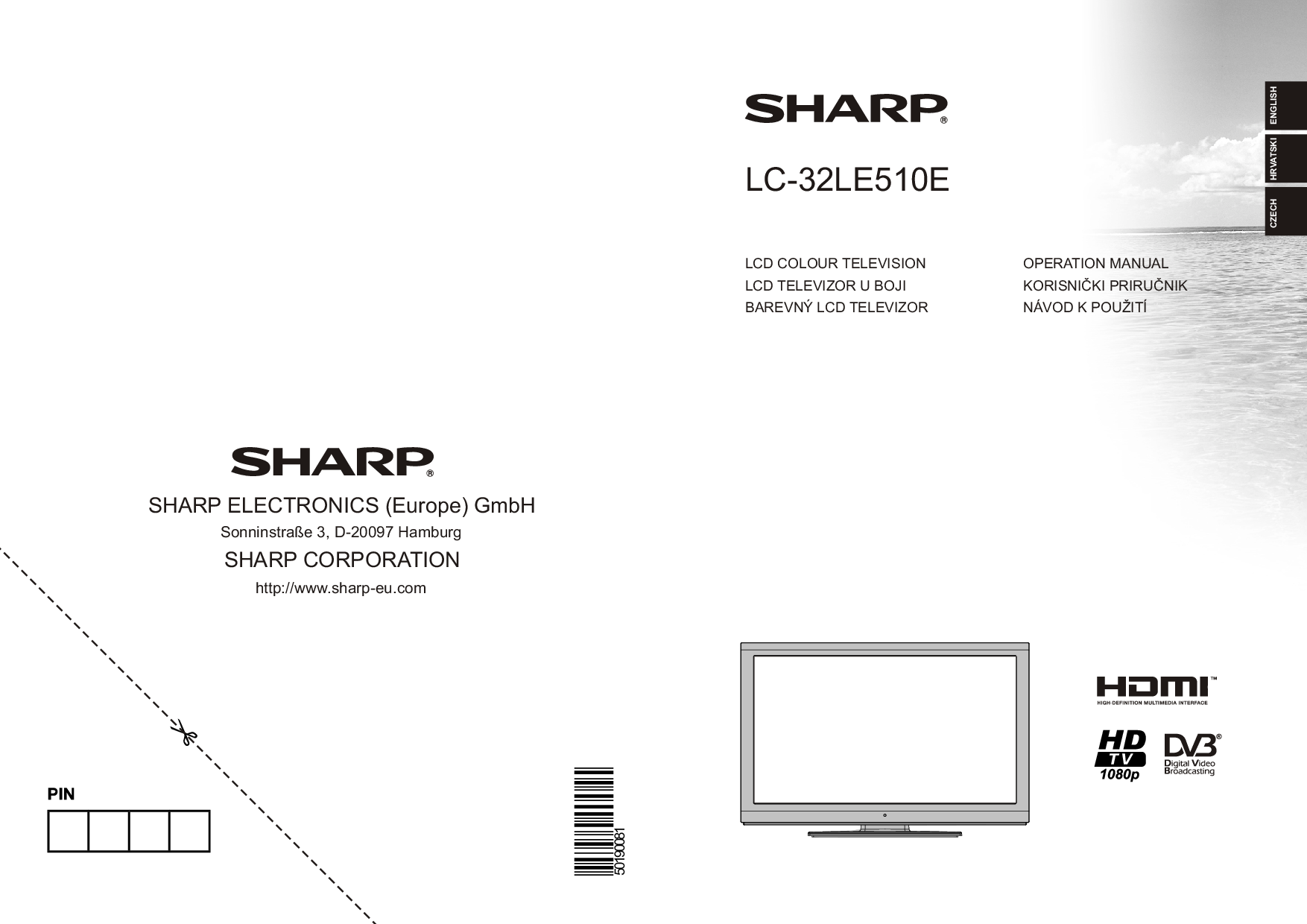 Sharp LC-32LE510E User Manual