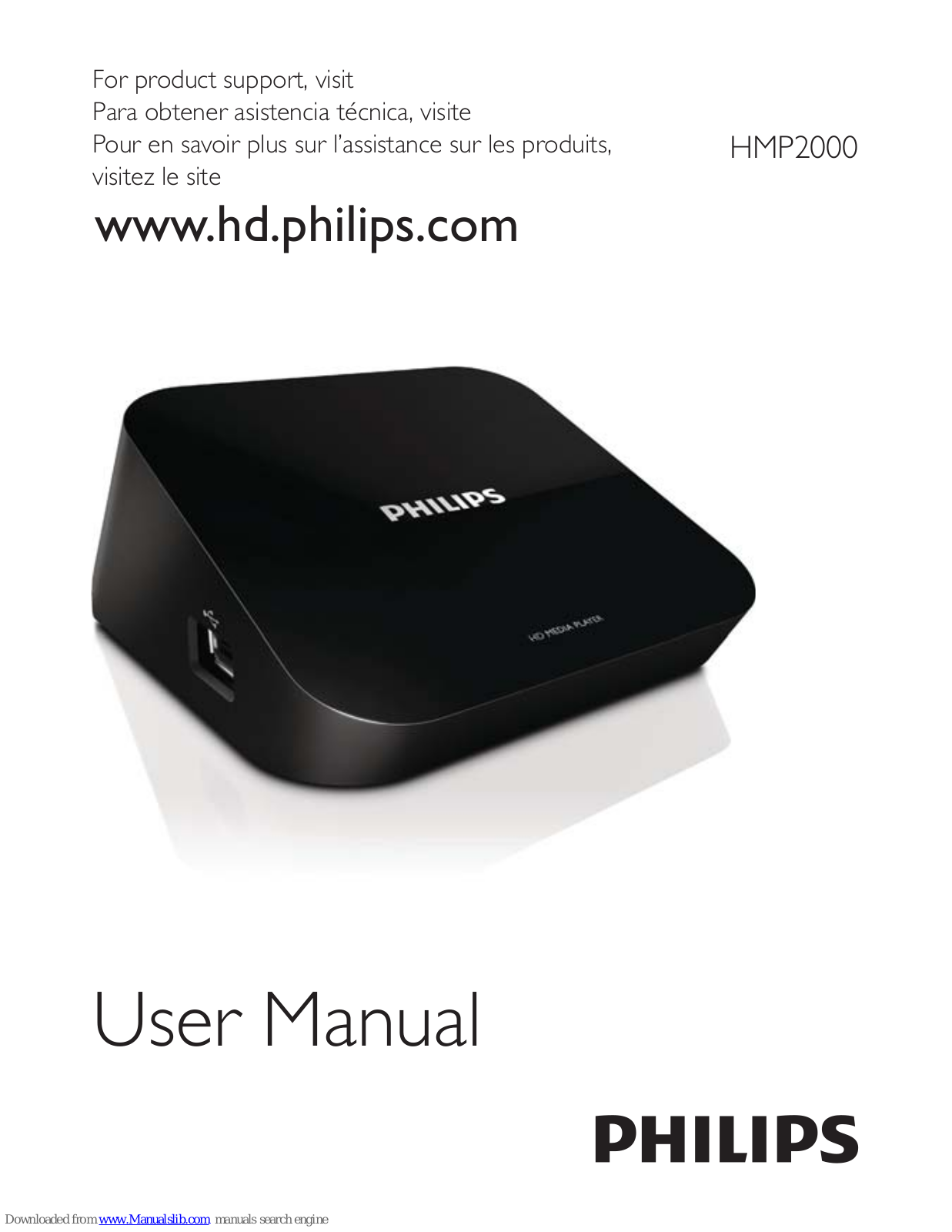 Philips HMP2000/37, HMP2000 User Manual