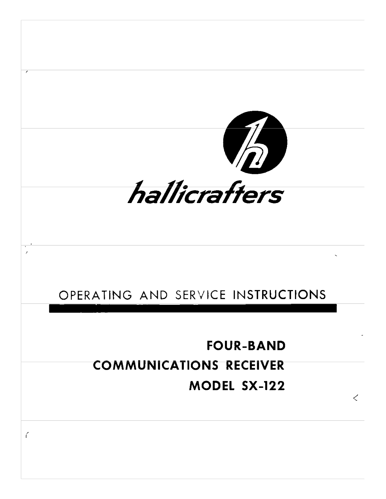 HALLICRAFTER SX-122 User Manual