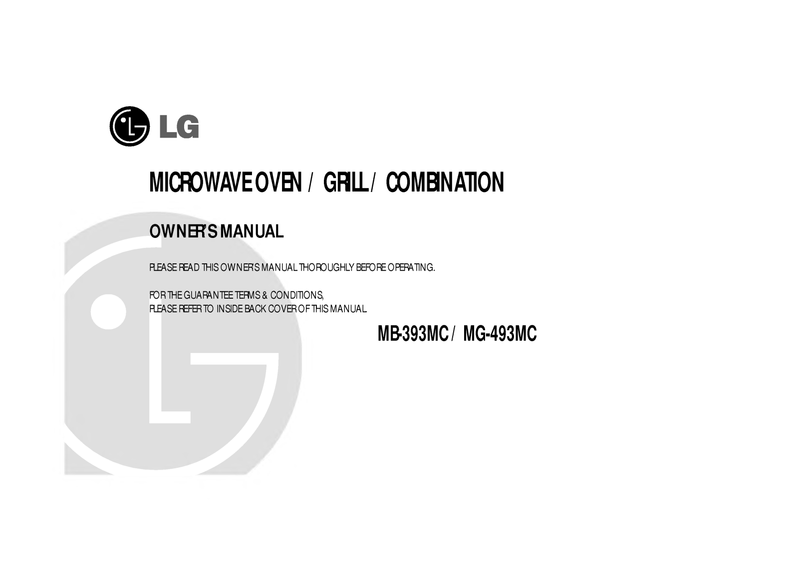 LG HMB-393MC User Manual