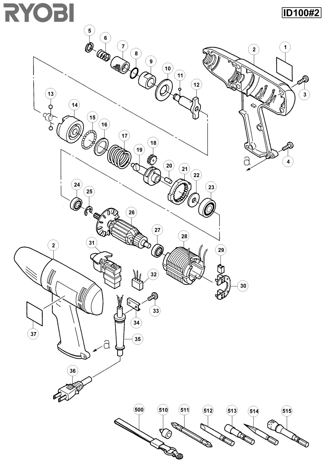 Ryobi ID100-2 User Manual