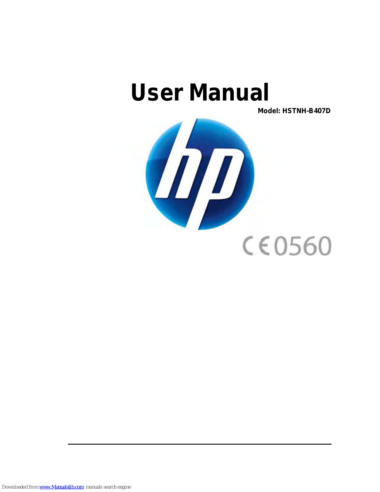 HP HSTNH-B407D User Manual