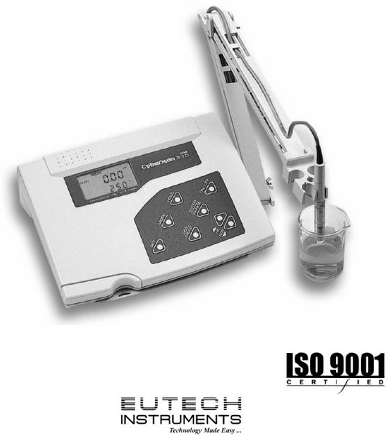 Eutech Instruments CyberScan CON 510 User Manual