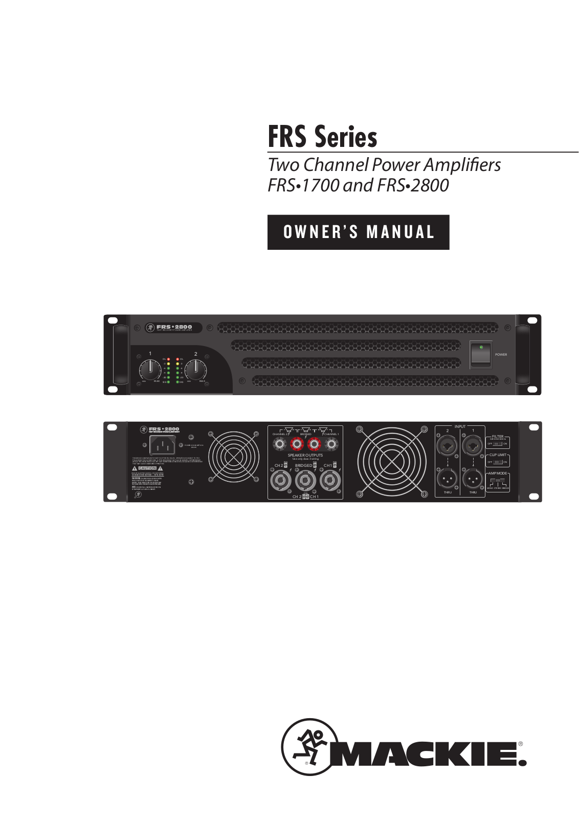 MACKIE FRS1700 User Manual