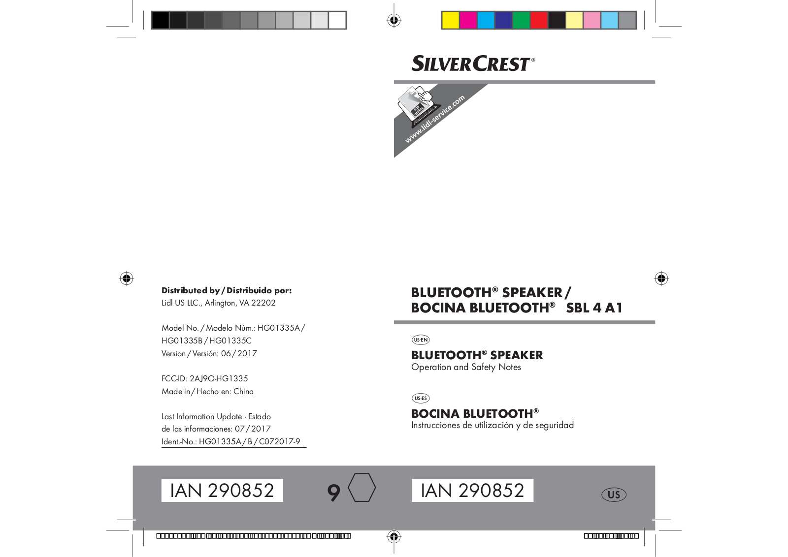 LIDL US HG1335 User Manual