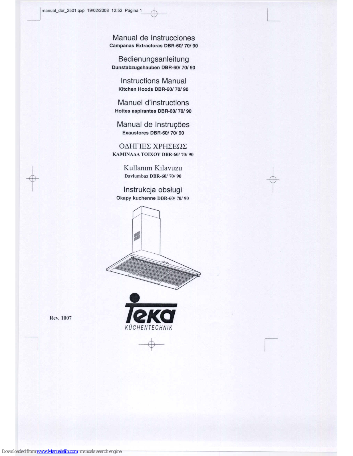 Teka DBR-60, DBR-70, DBR-90 Instruction M - ManualMachine.com