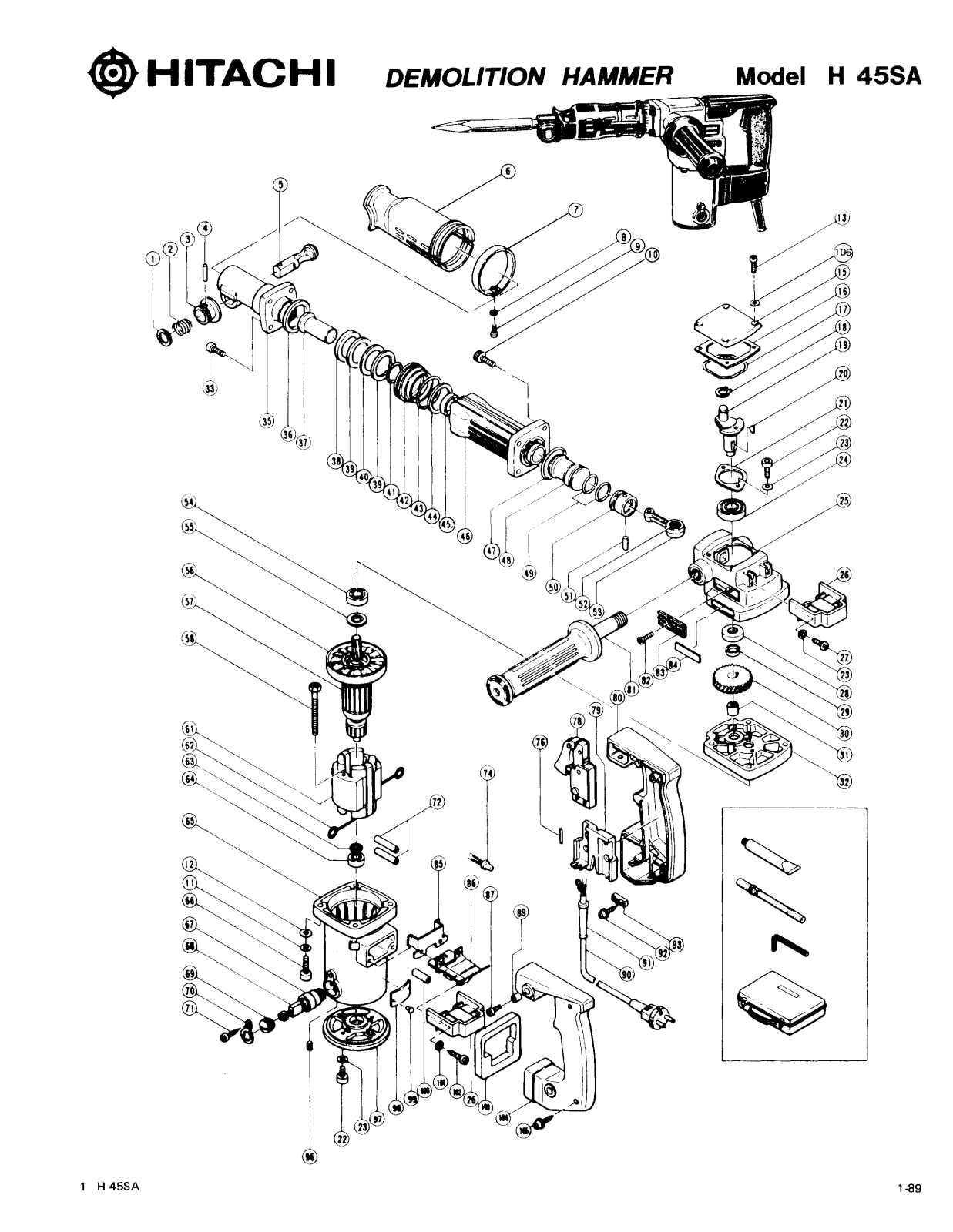 Hitachi H45SA User Manual