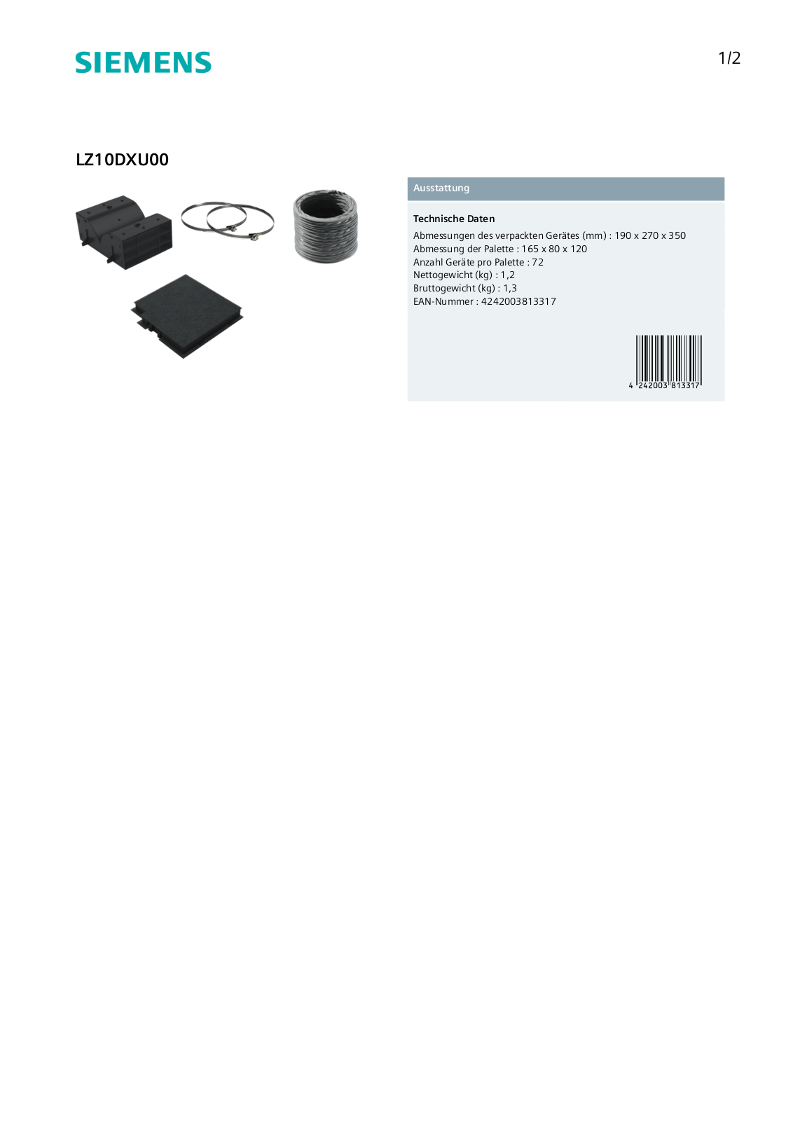 Siemens LZ10DXU00 User Manual