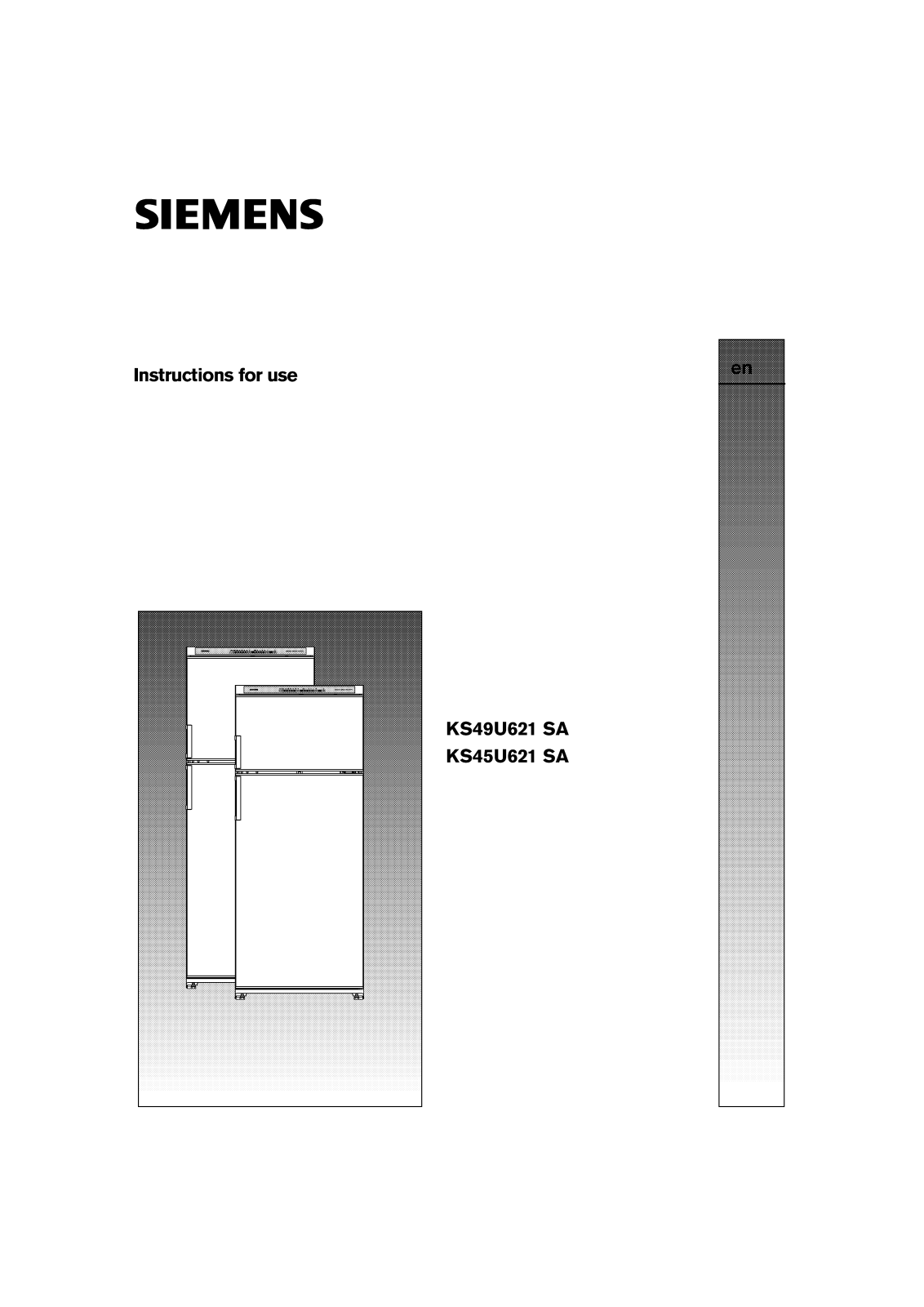 Siemens KS49U621SA, KS45U621SA Manual