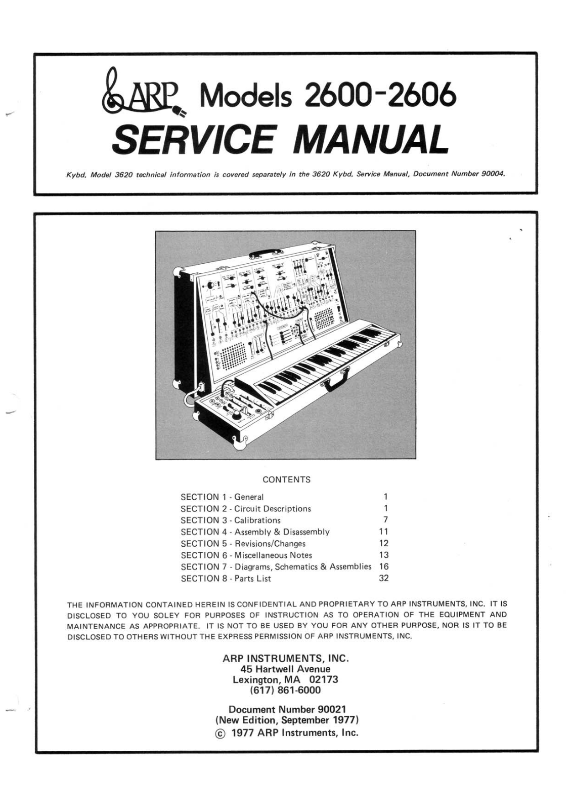 ARP Instruments 2602, 2601 Service Manual