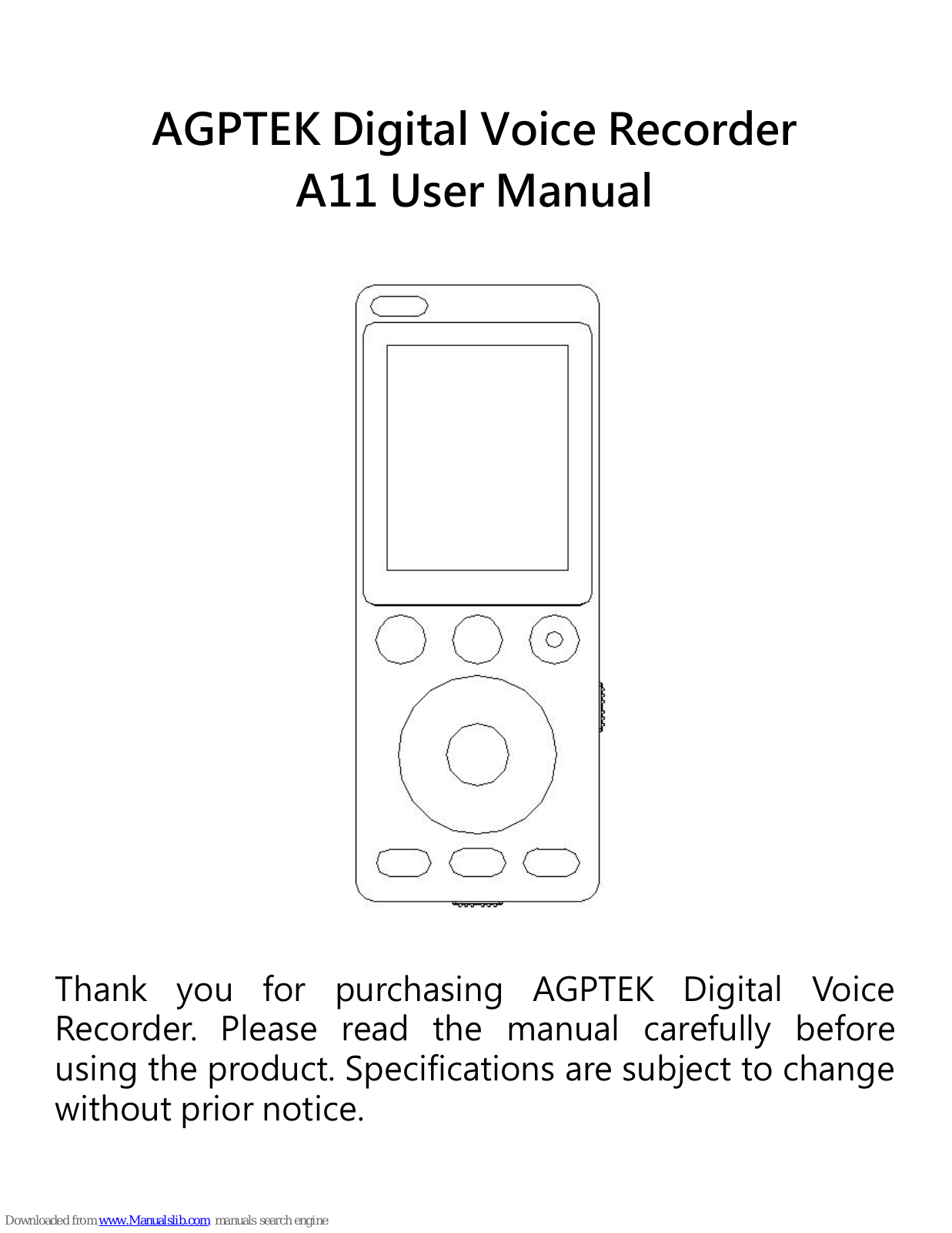 AGPtek A11 User Manual