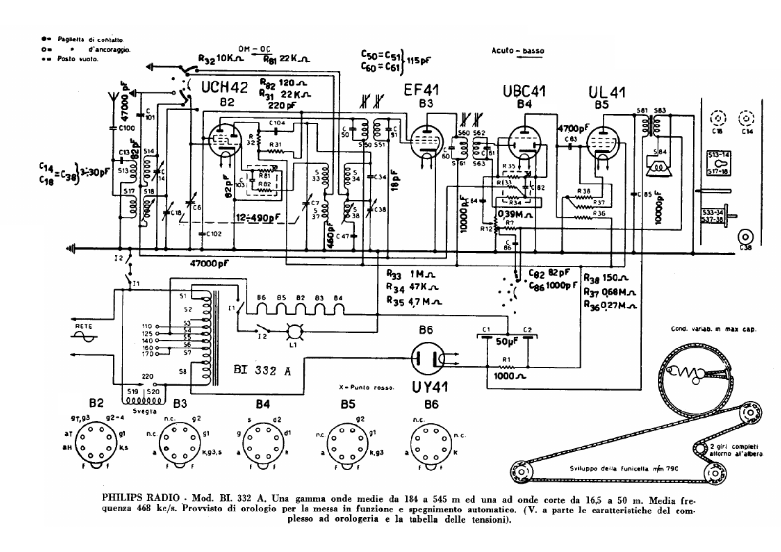 Philips bi332a schematic