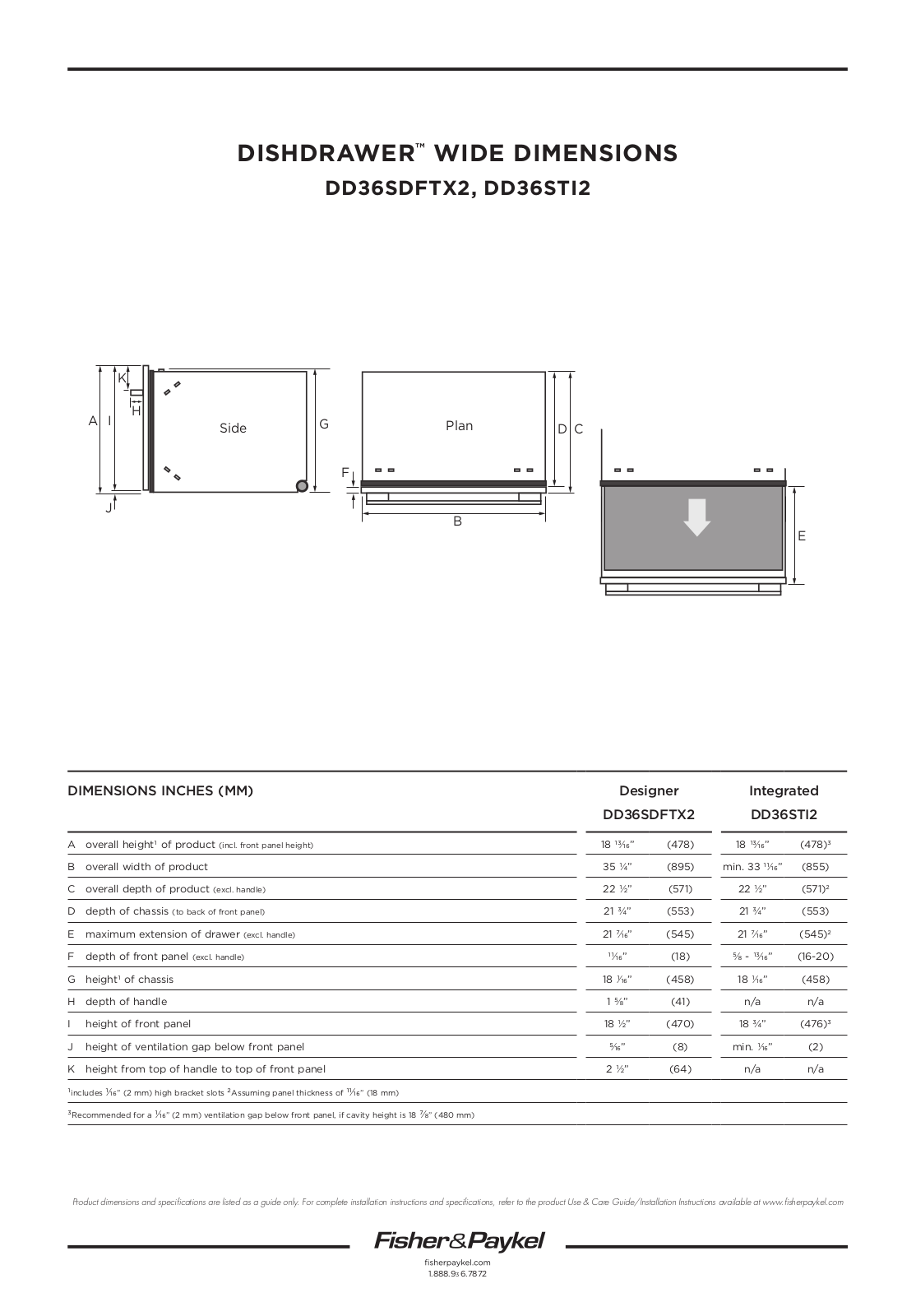 Fisher & Paykel DD36SDFTX2 User Manual