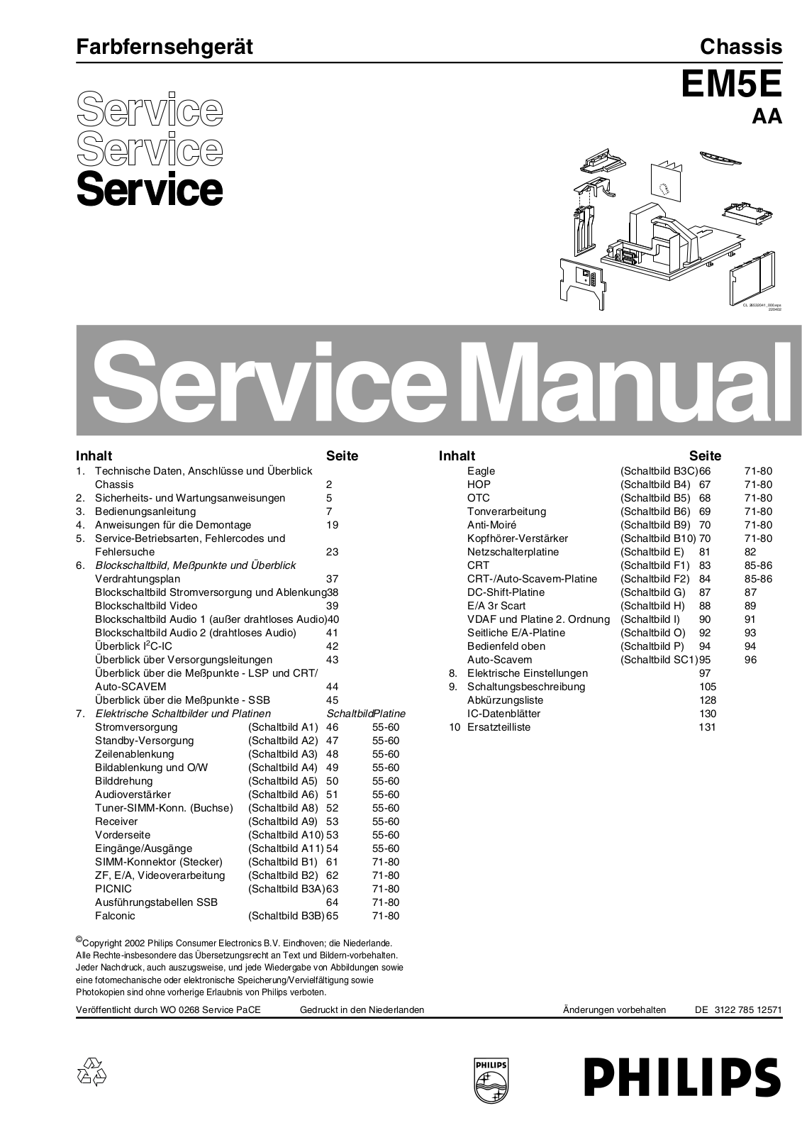 Philips EM5E, AA Service Manual