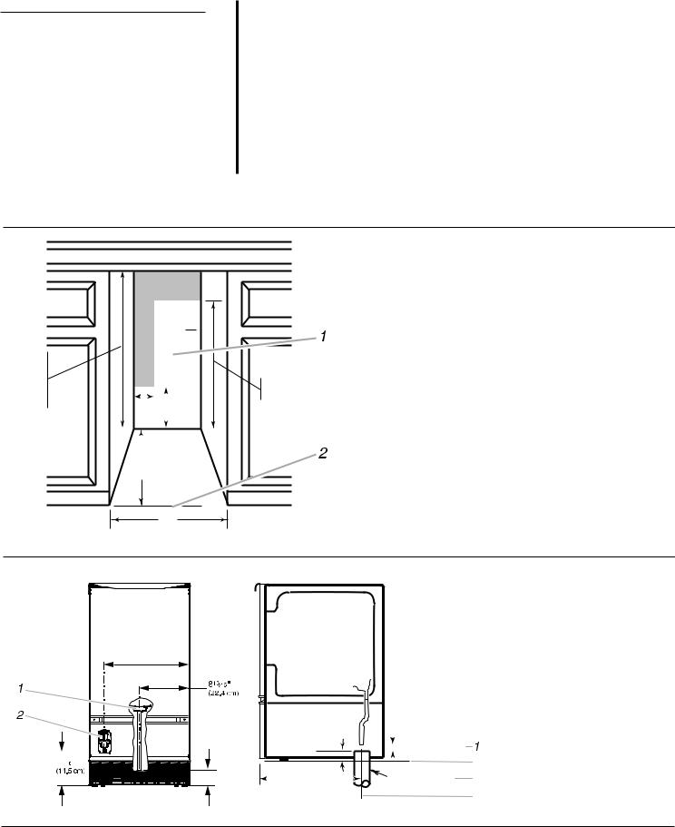 KitchenAid KUIA18NNJ, KUIA18PNL, KUIS185J, KUIS18NNJ, KUIS18PNJ Dimension Guide