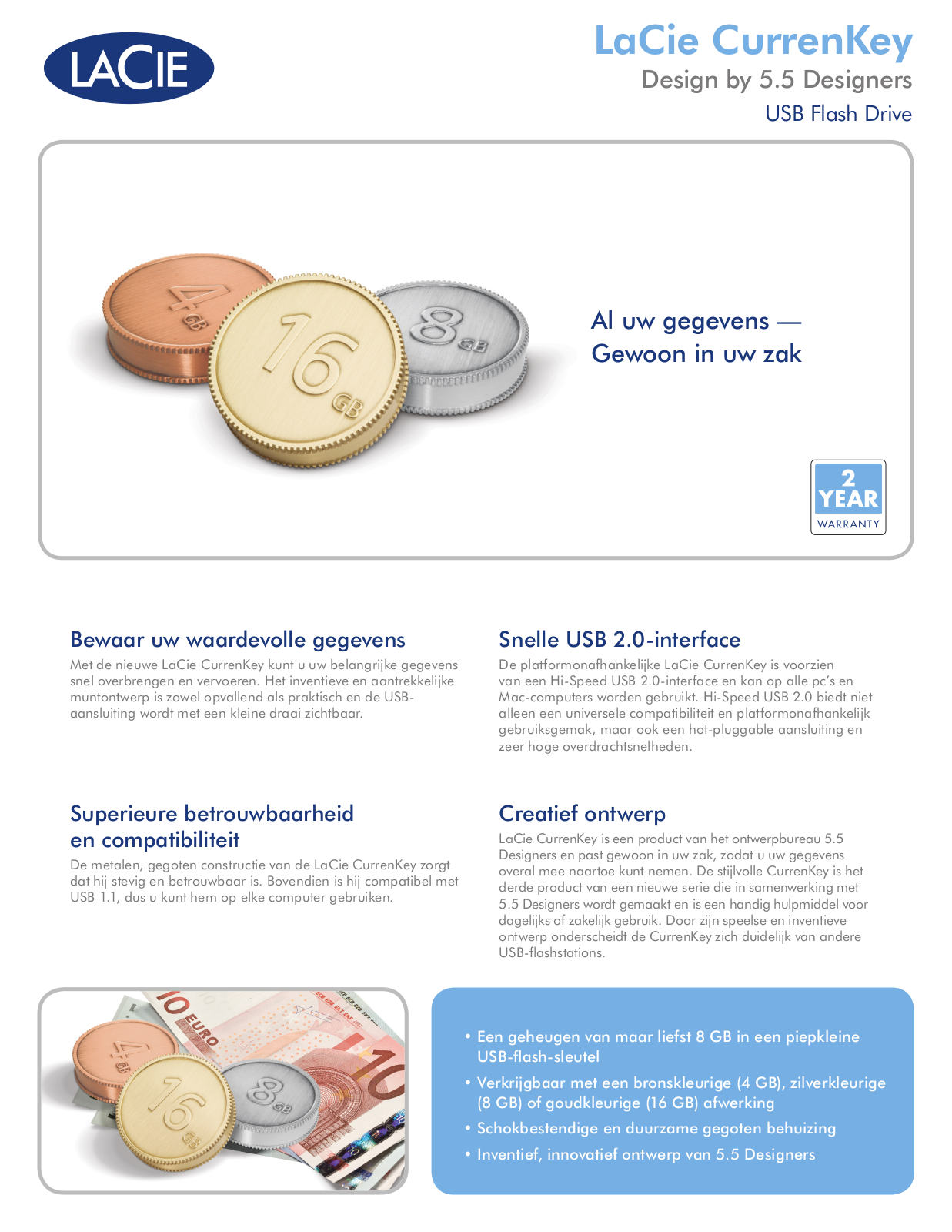 Lacie CURRENKEY DATASHEET