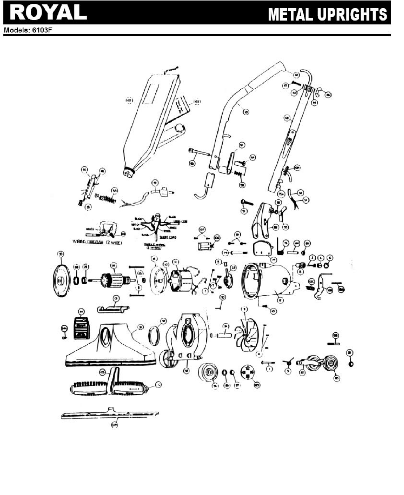 Royal 6310f Parts List