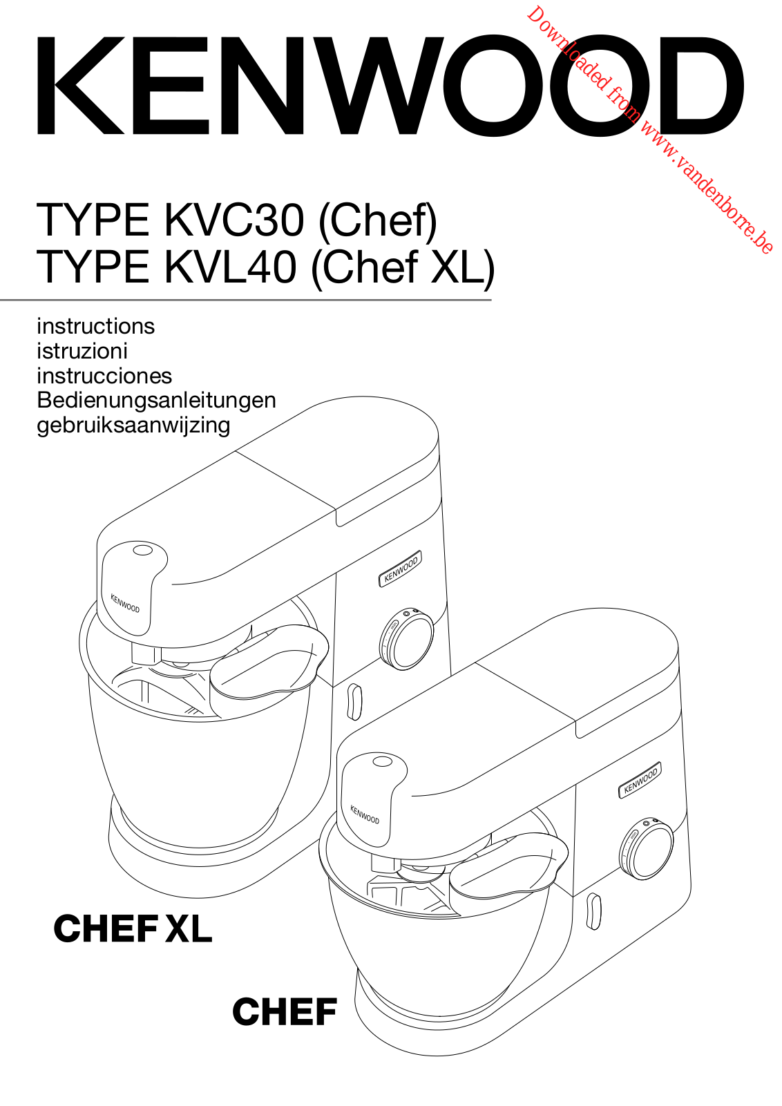 KENWOOD KVL4120 User Manual