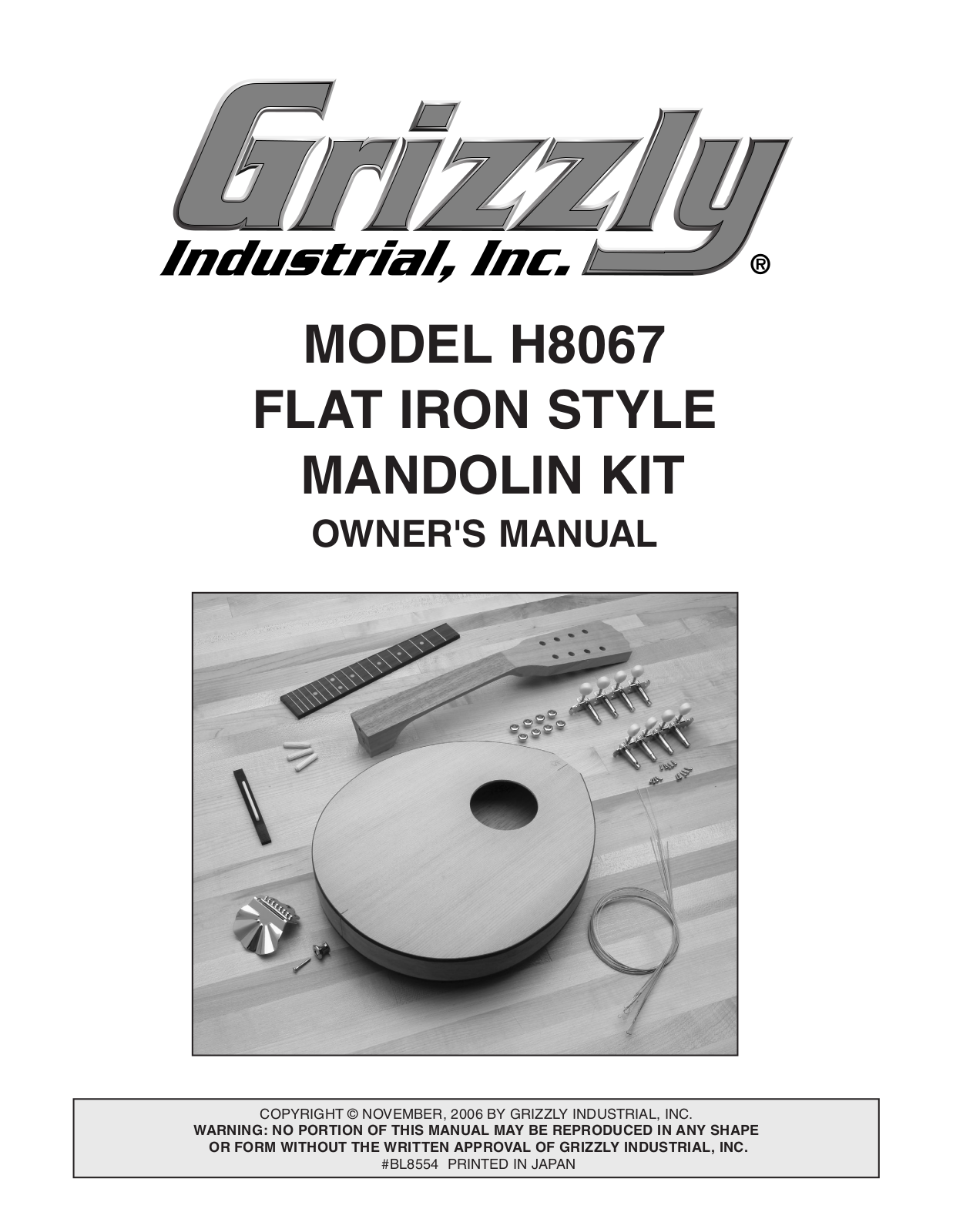 Grizzly H8067 User Manual