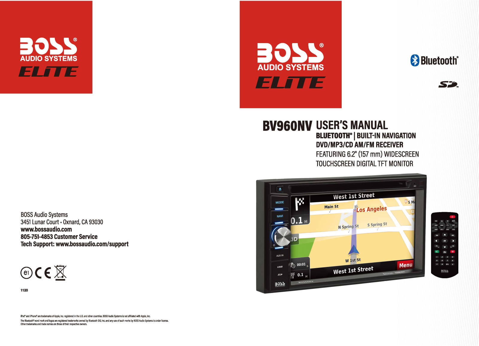 Boss BV 960 NV User Manual