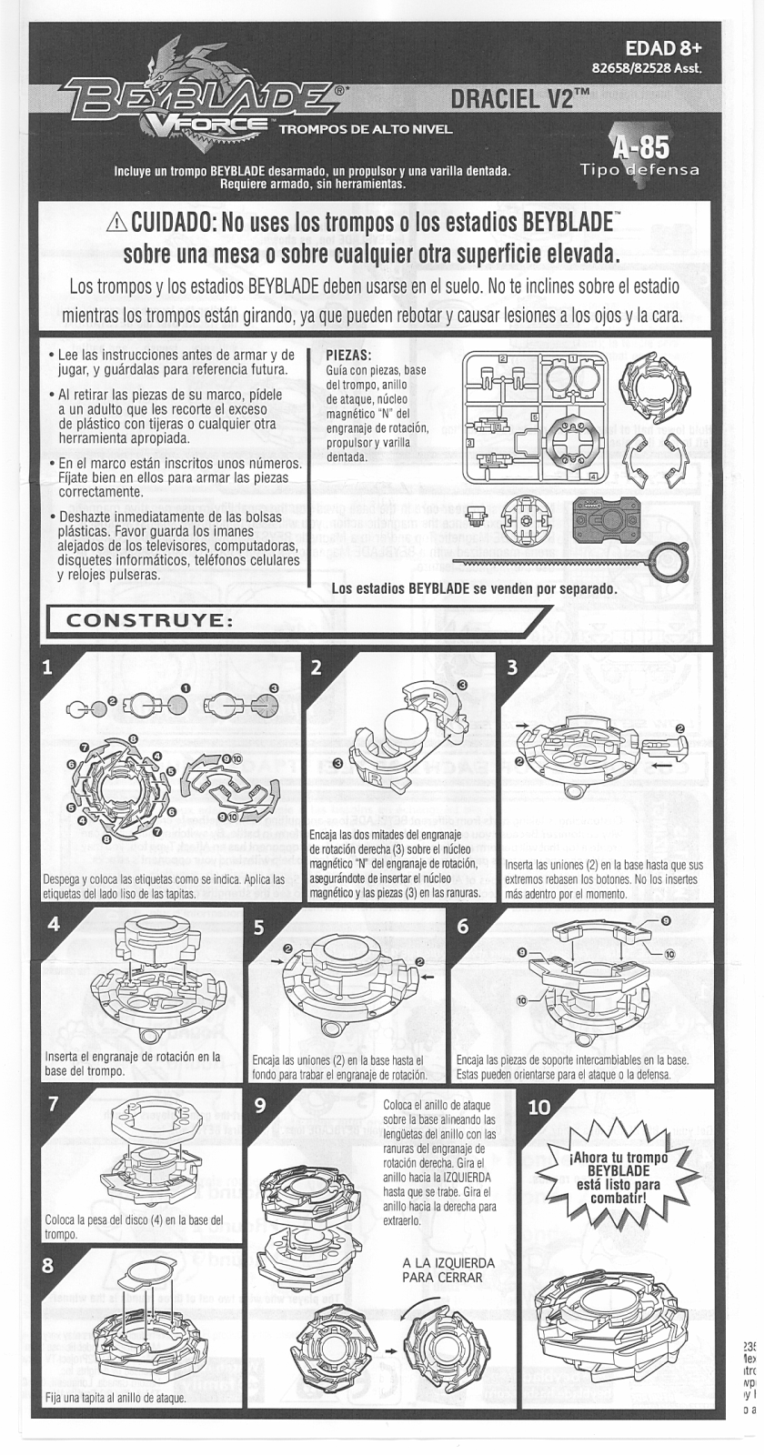 HASBRO Beyblade Draciel V2 User Manual