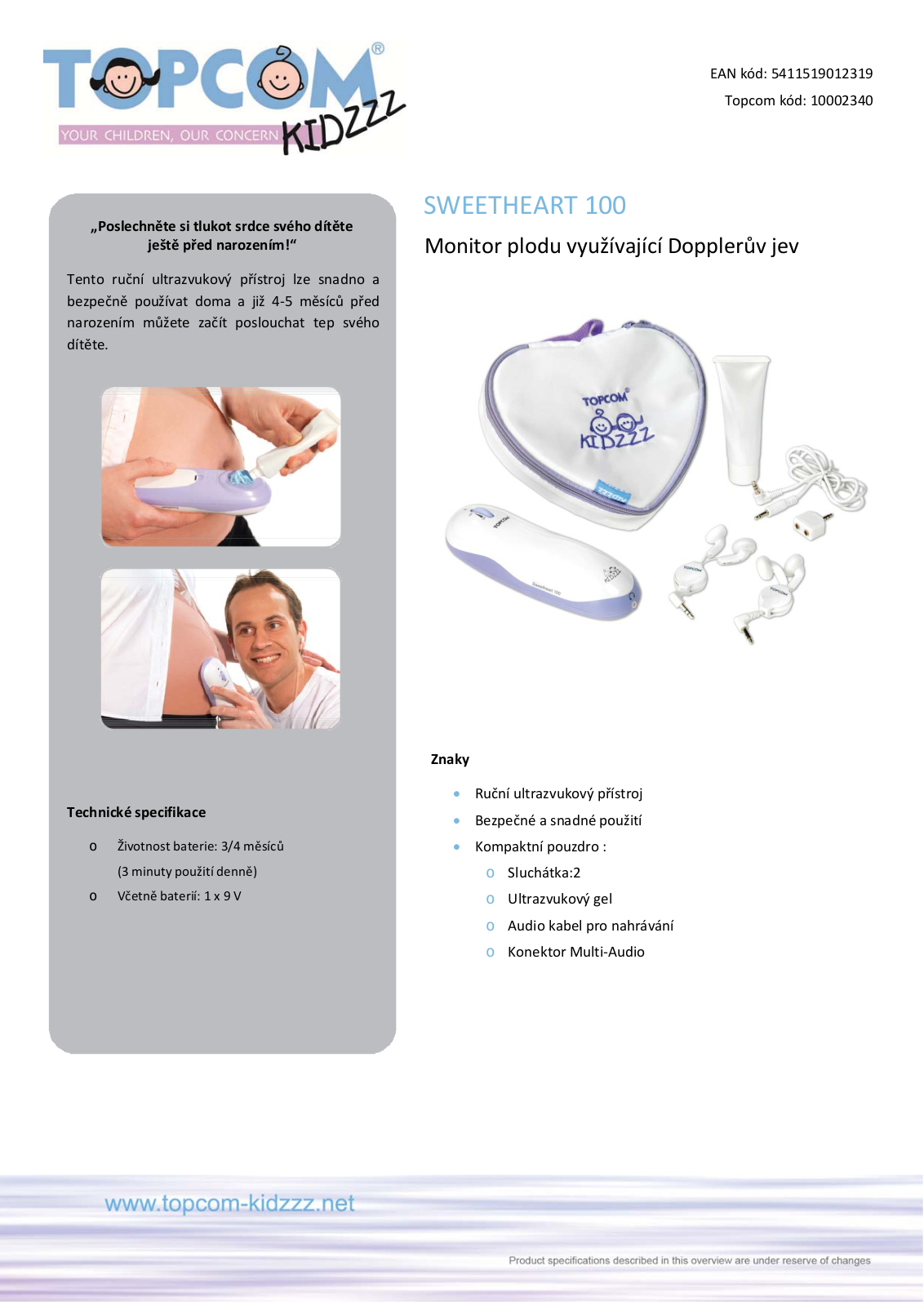 TOPCOM SWEETHEART 100 User Manual