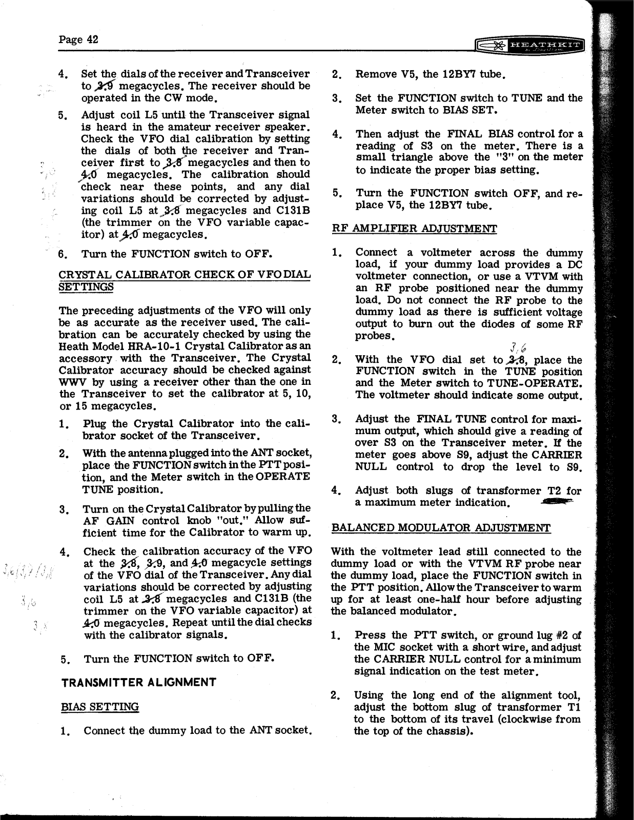 HEATHKIT HW-12a User Manual (PAGE 42)