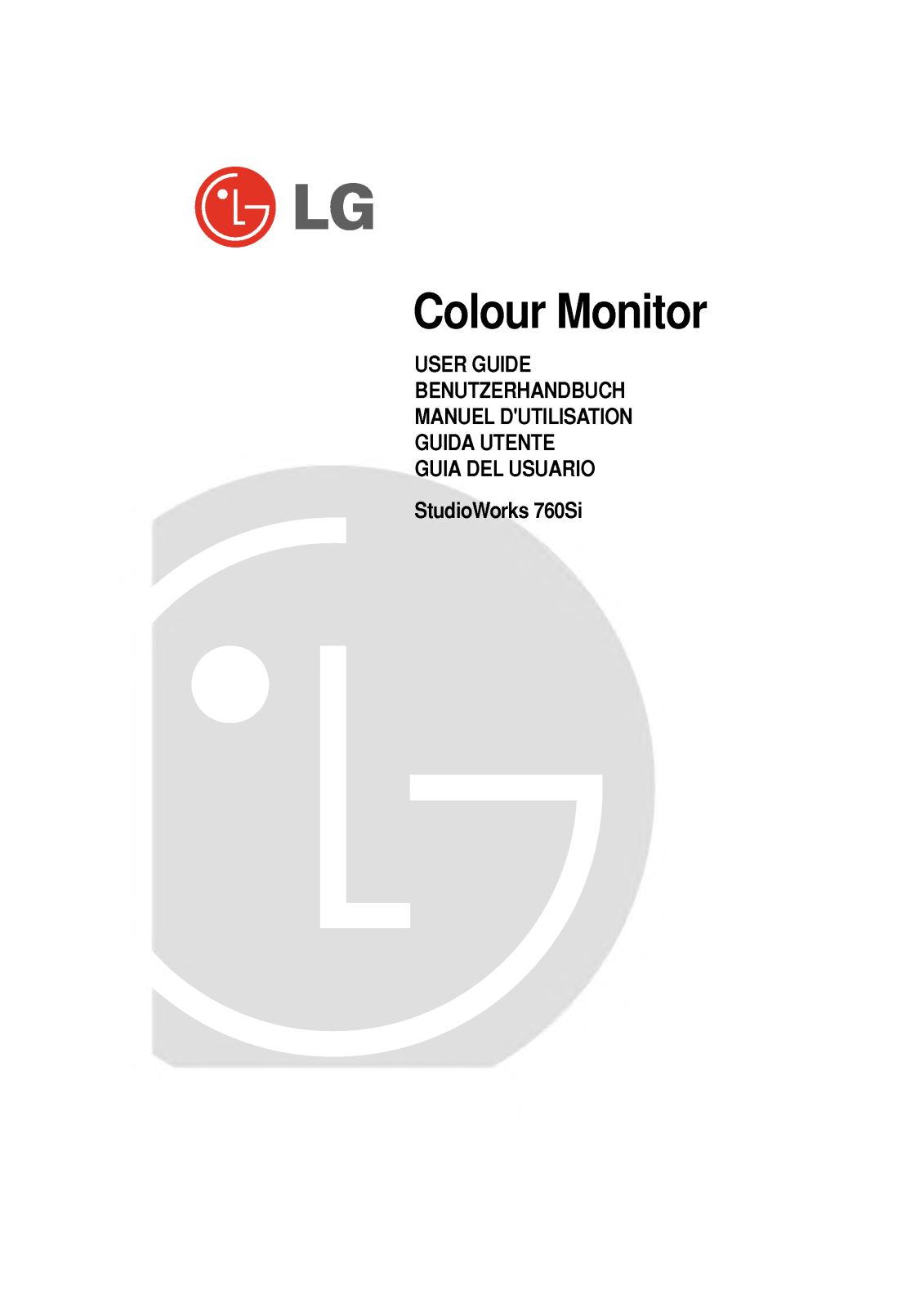 Lg STUDIOWORKS 760SI, STUDIOWORKS 760SC User Manual