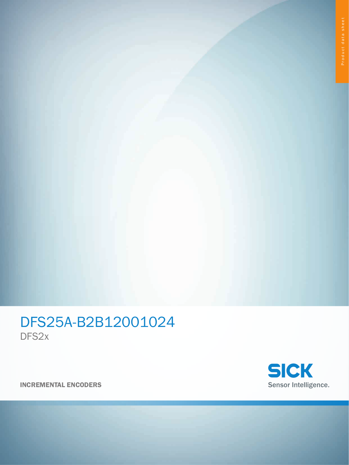 Sick DFS25A-B2B12001024 Data Sheet