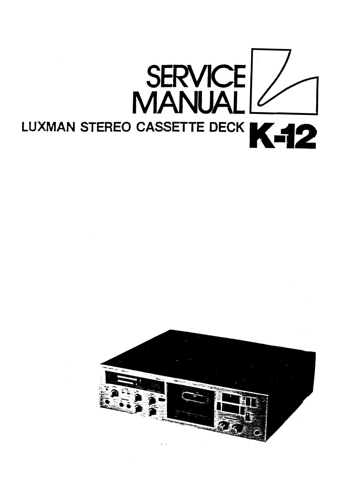 Luxman K-12 Service Manual