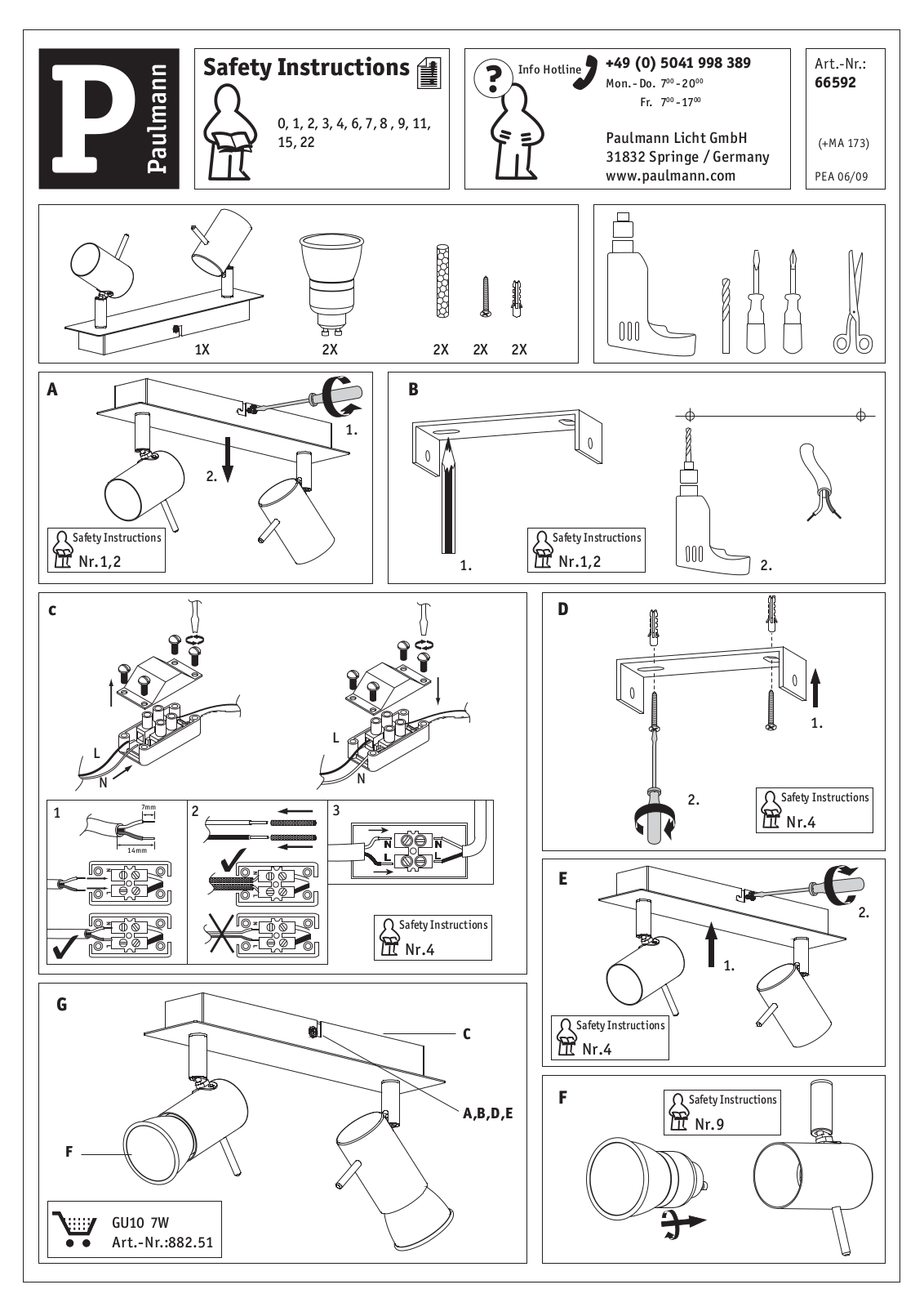 Paulmann 66592 Safety instructions - ManualMachine.com