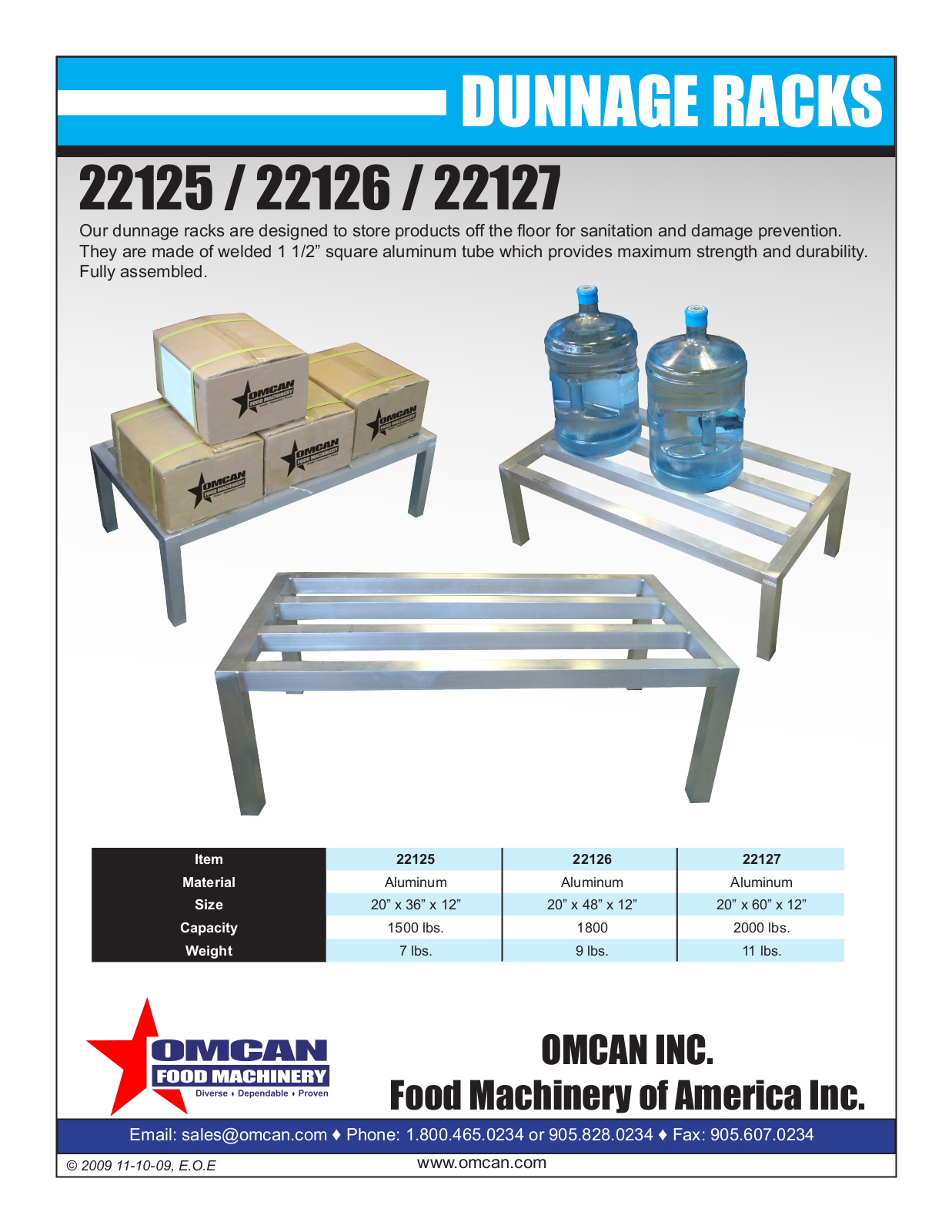 Omcan Food Machinery 22126 User Manual