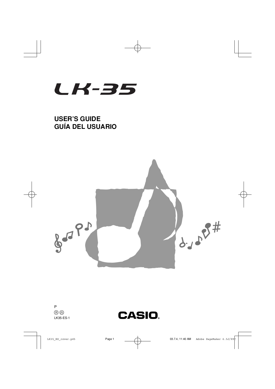 Casio LK35 User Manual